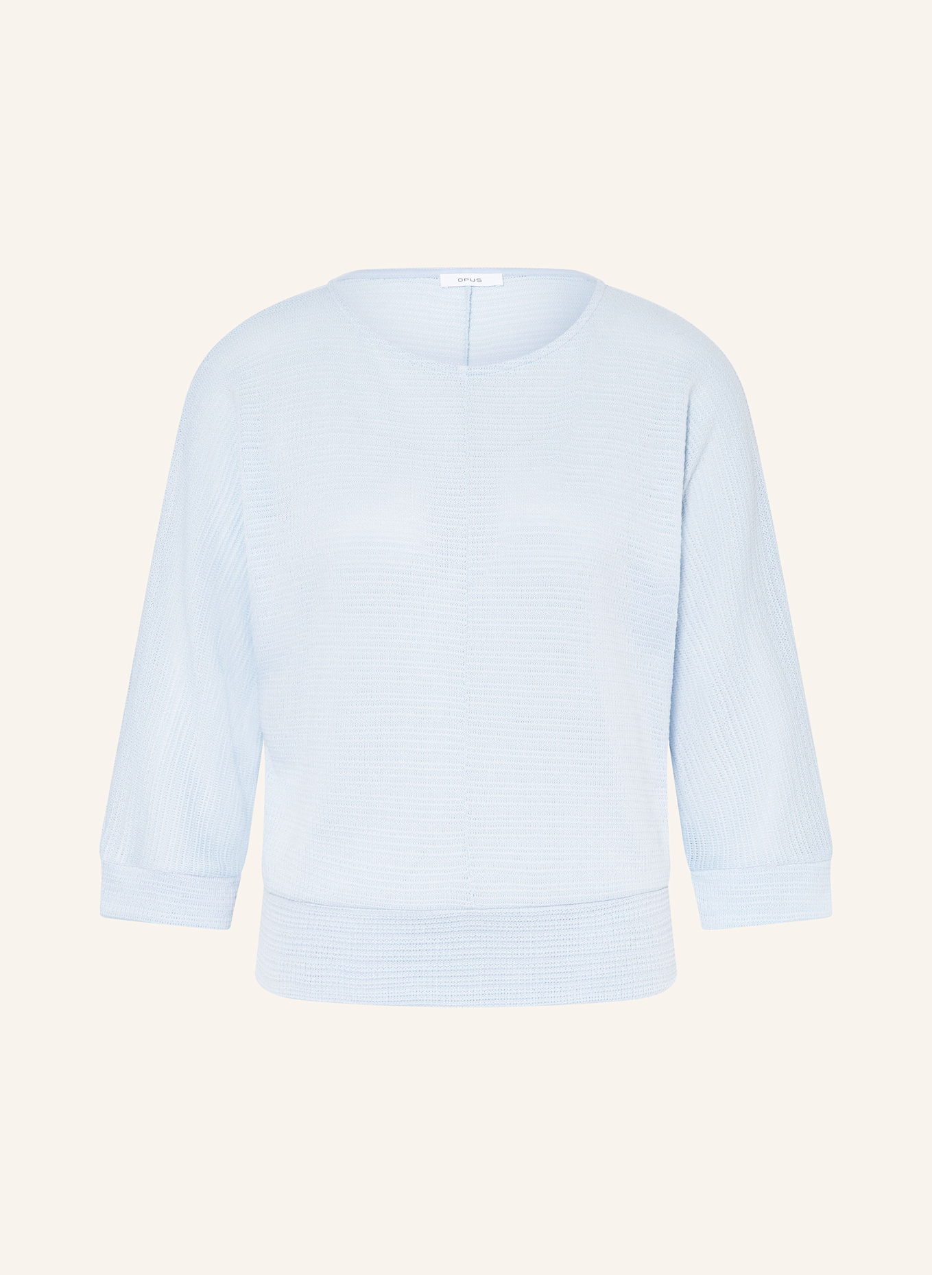 OPUS Pullover SOLLIKA mit 3/4-Arm: HELLBLAU
