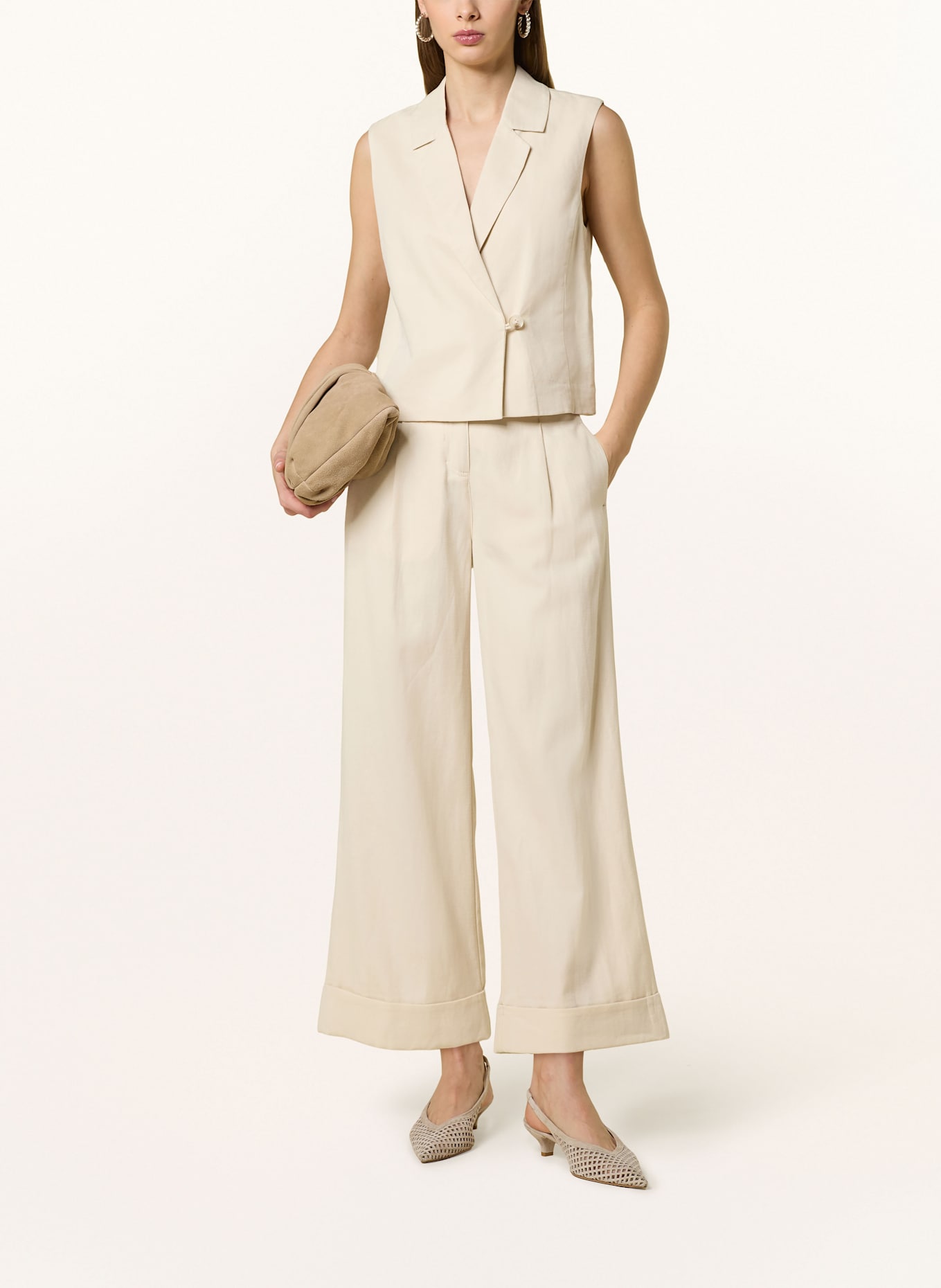 OPUS Blazerweste WINO: CREME