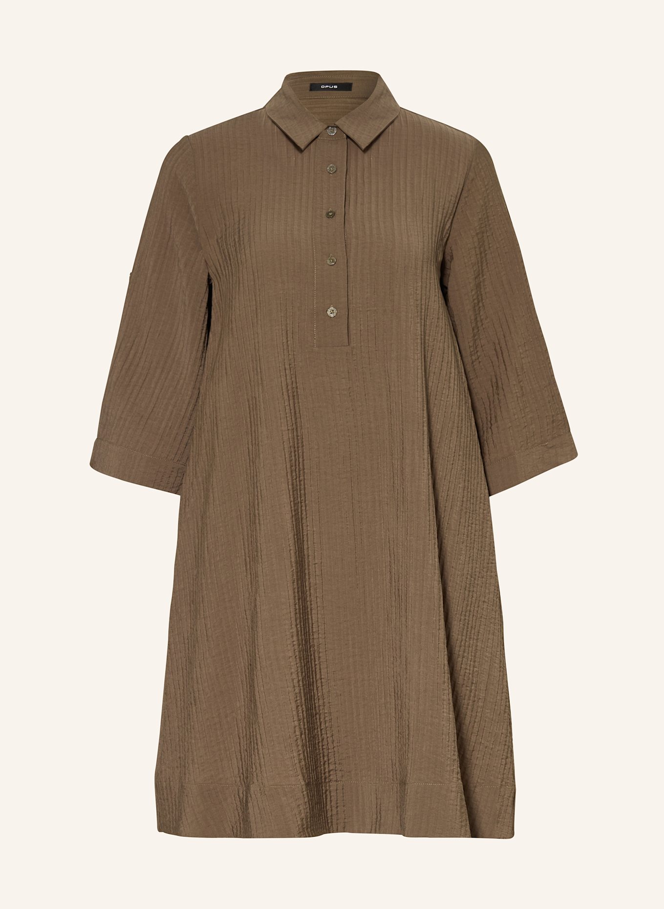 OPUS Kleid WOMARA mit 3/4-Arm: OLIV