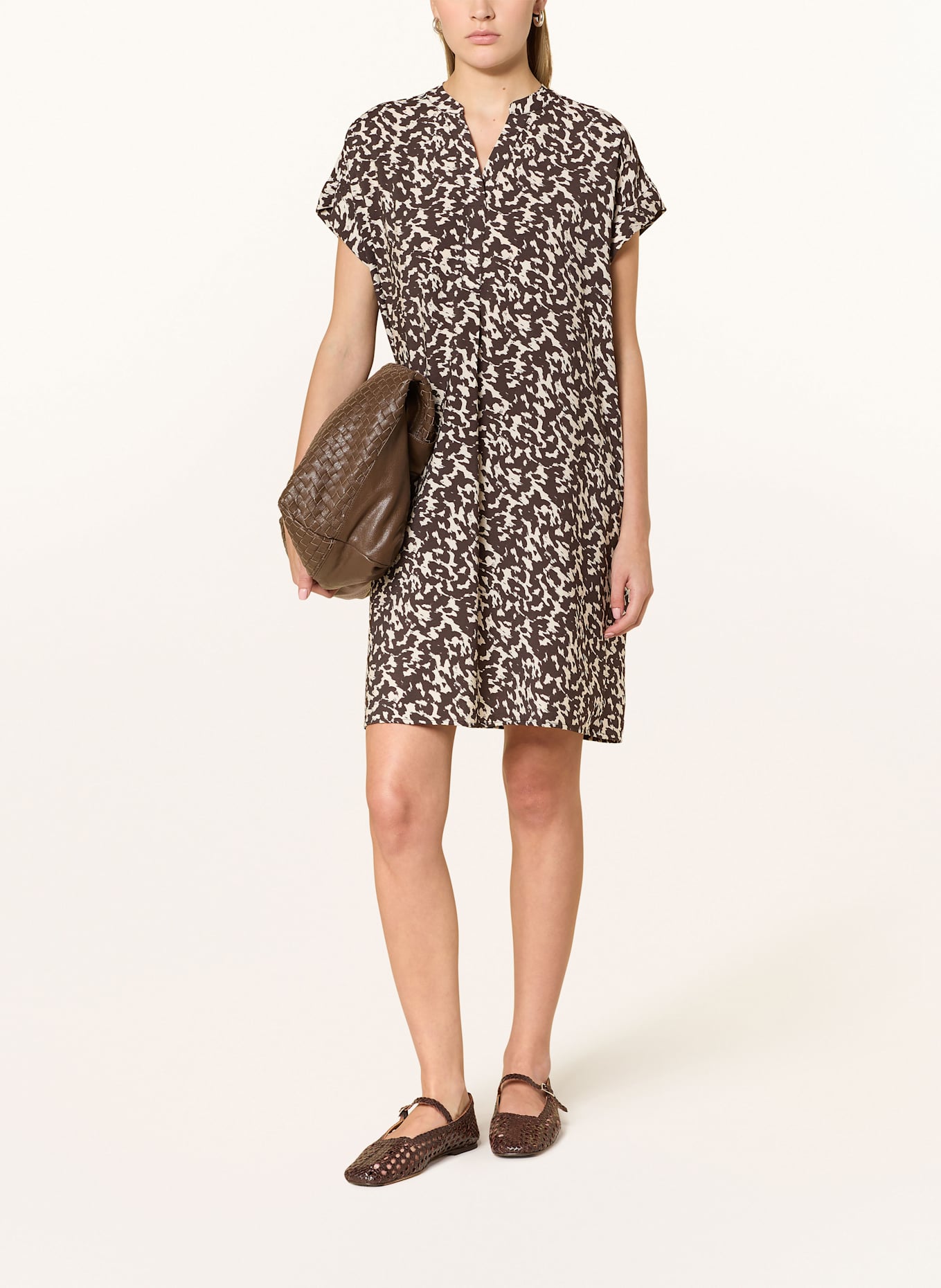 OPUS Kleid WULARA: BRAUN/ ECRU