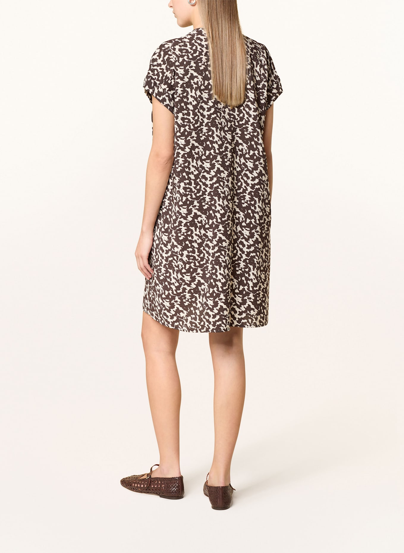 OPUS Kleid WULARA: BRAUN/ ECRU