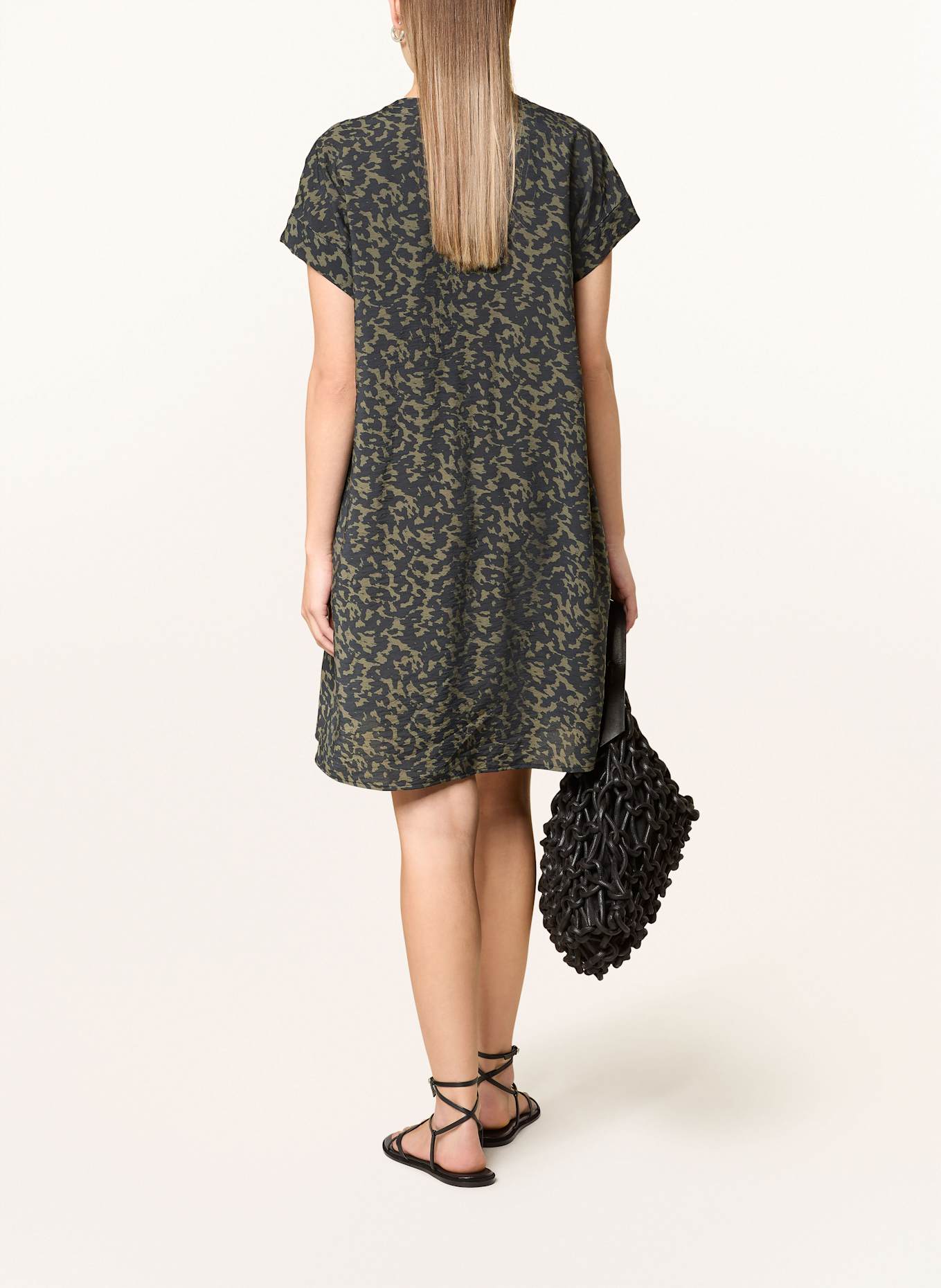 OPUS Kleid WULARA: DUNKELBLAU/ OLIV
