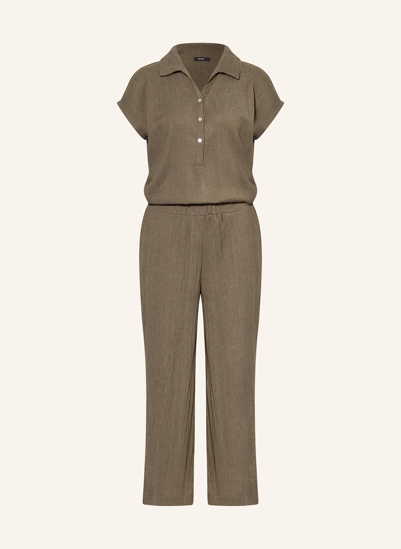 OPUS Jumpsuit MELTI: OLIV