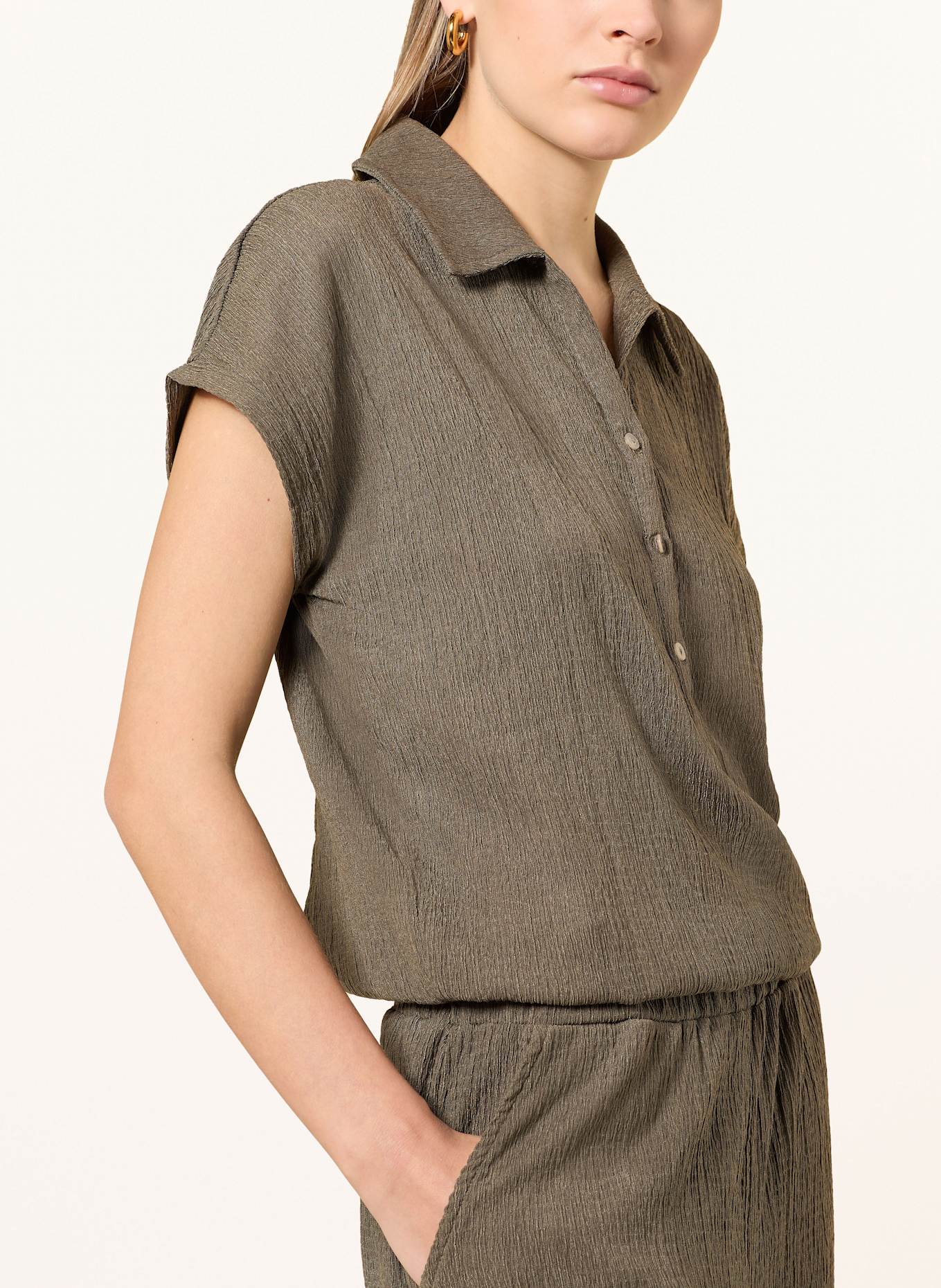 OPUS Jumpsuit MELTI: OLIV