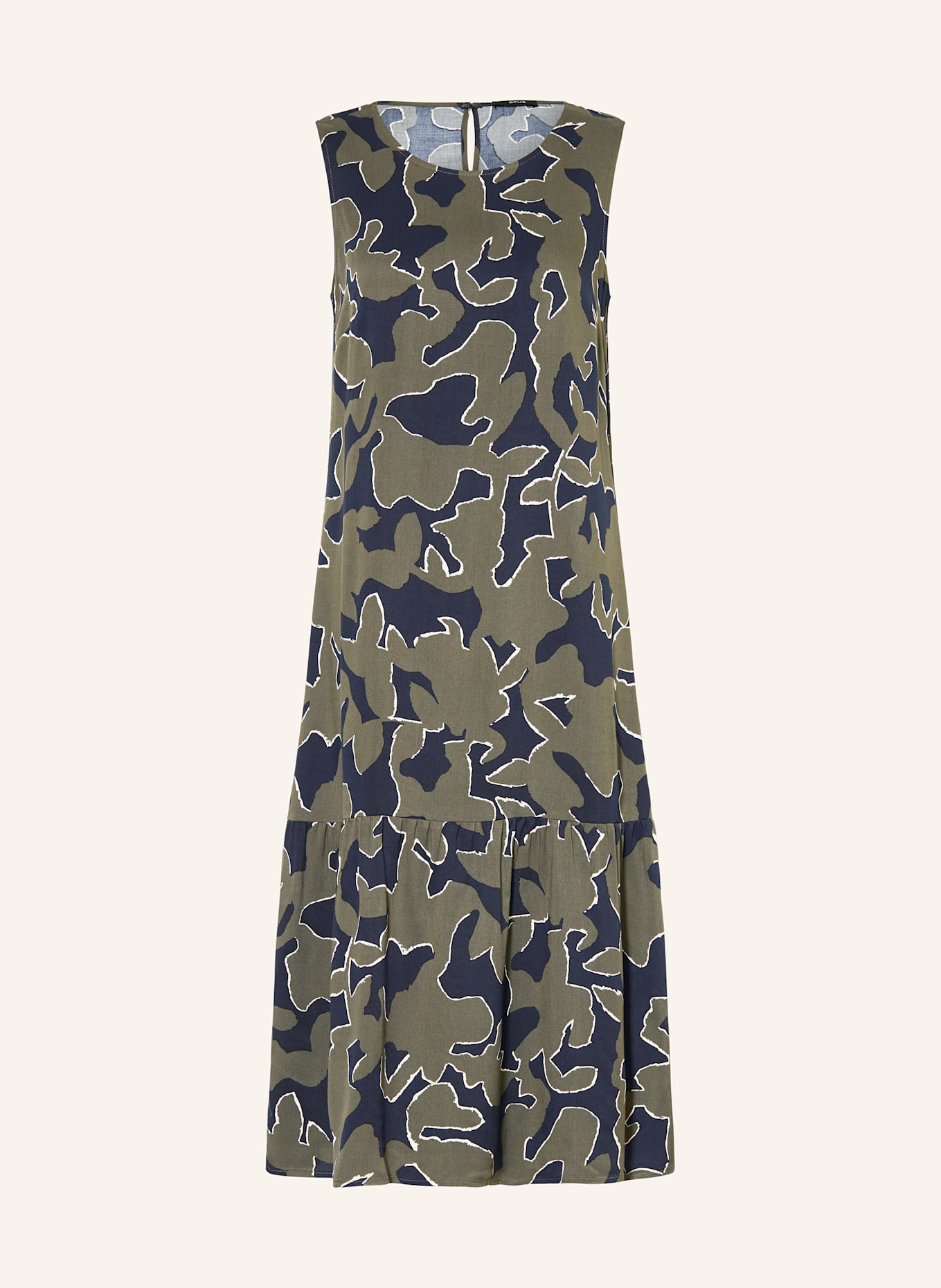 OPUS Kleid WICY: DUNKELBLAU/ OLIV