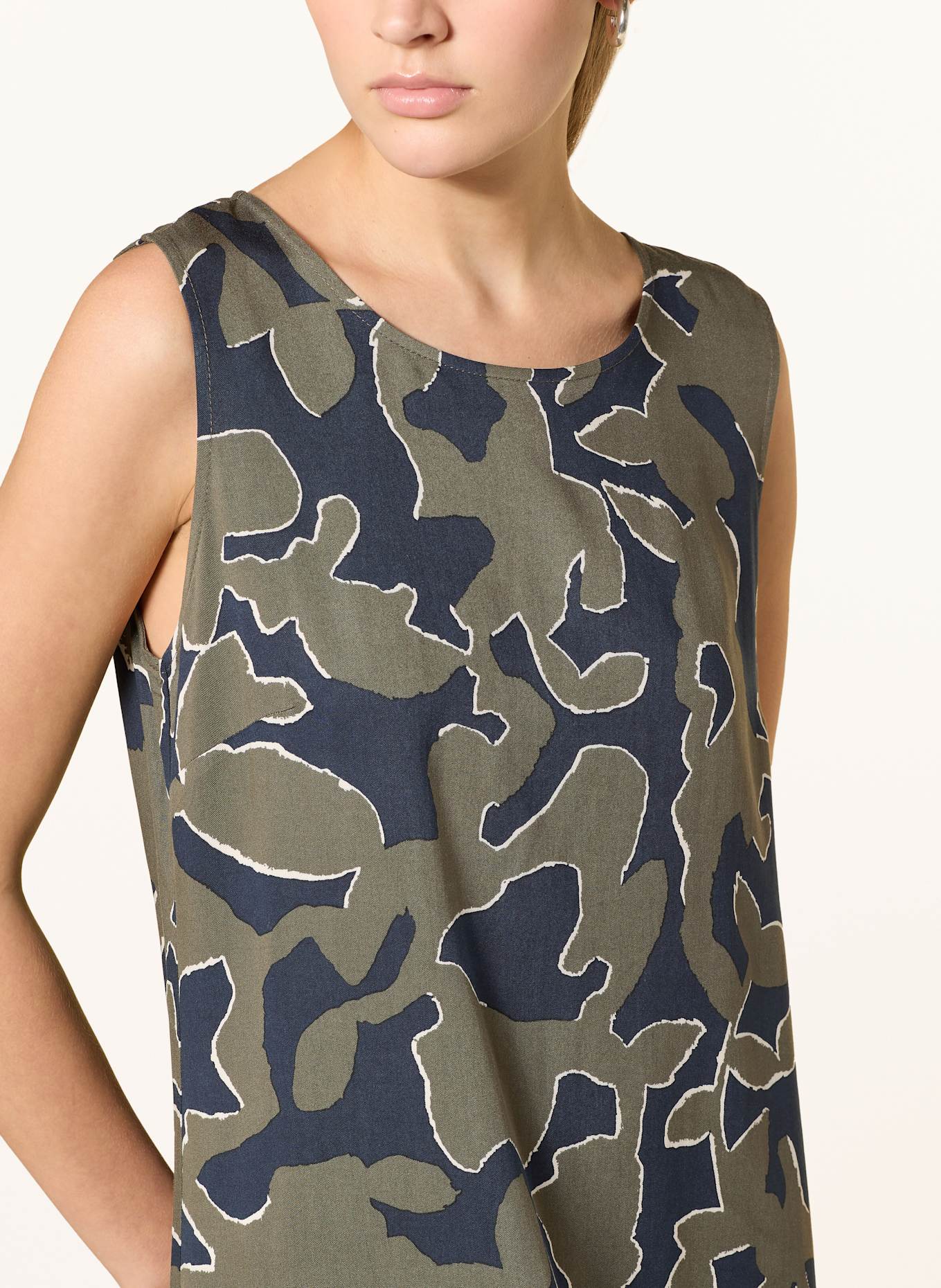 OPUS Kleid WICY: DUNKELBLAU/ OLIV