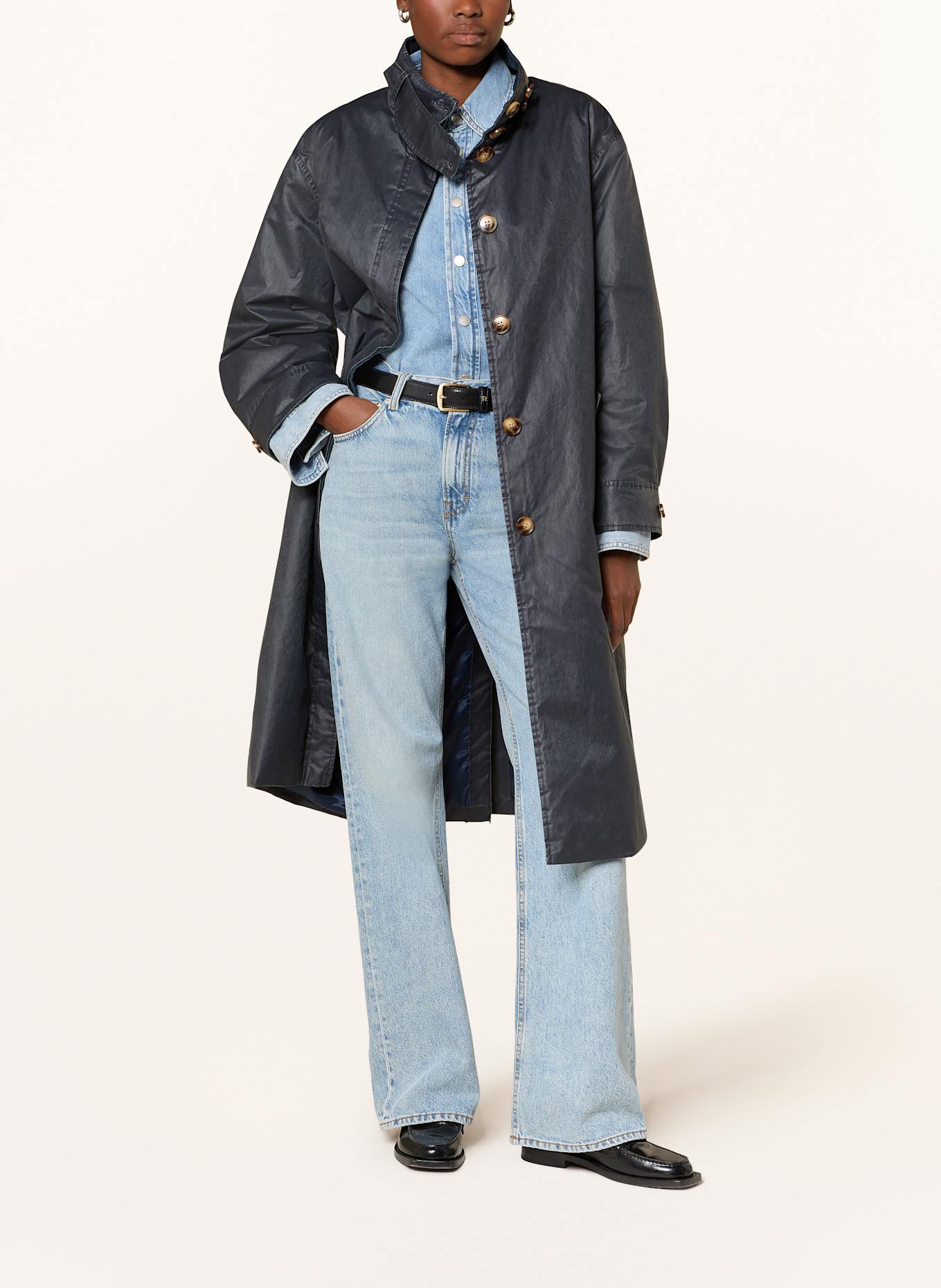 ICHI Mantel IHGANILO: DUNKELBLAU