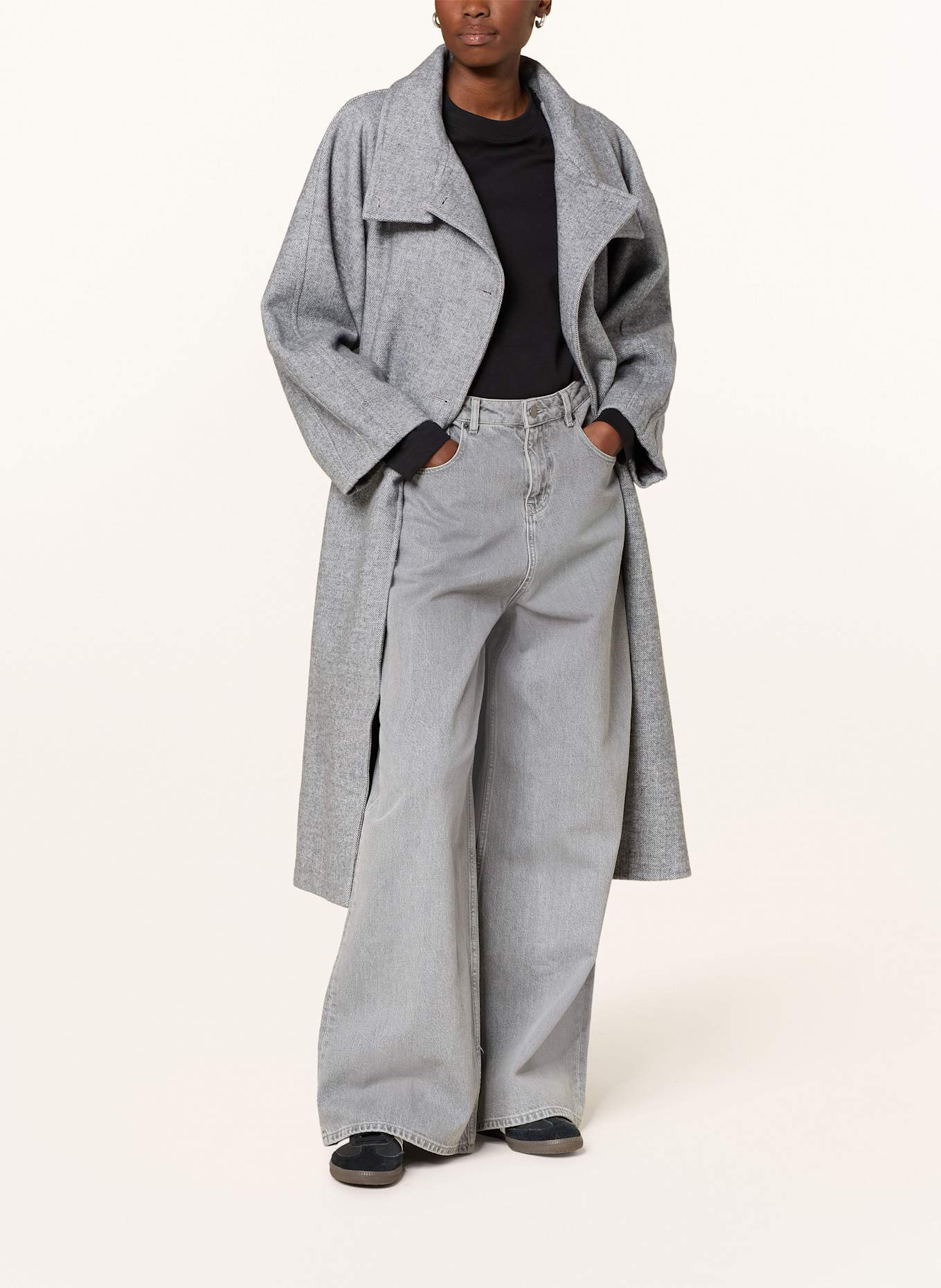 ICHI Mantel IHGAZIVA: GRAU