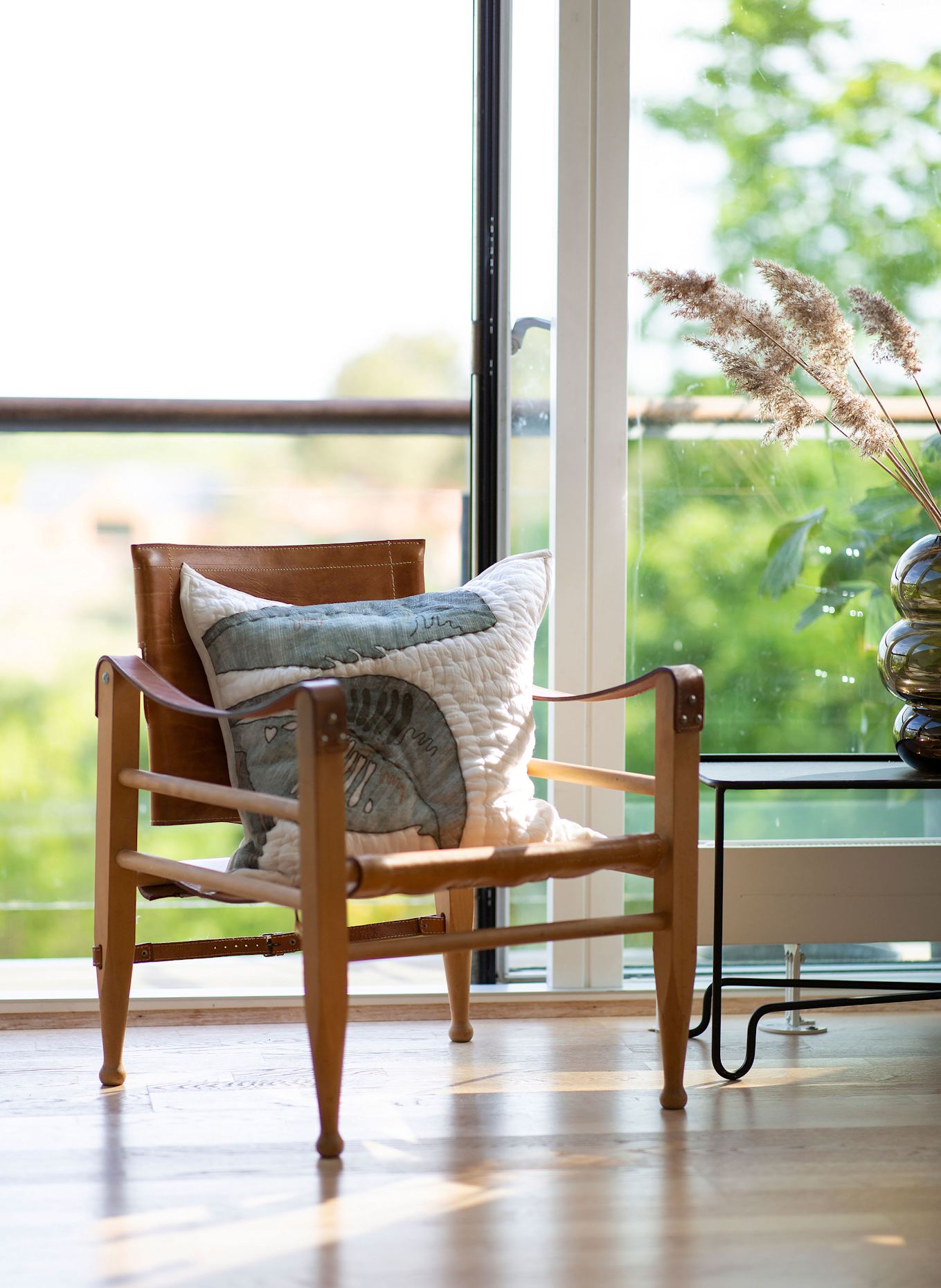 BONGUSTA Dekokissen PARADISE: CREME / GRÜN