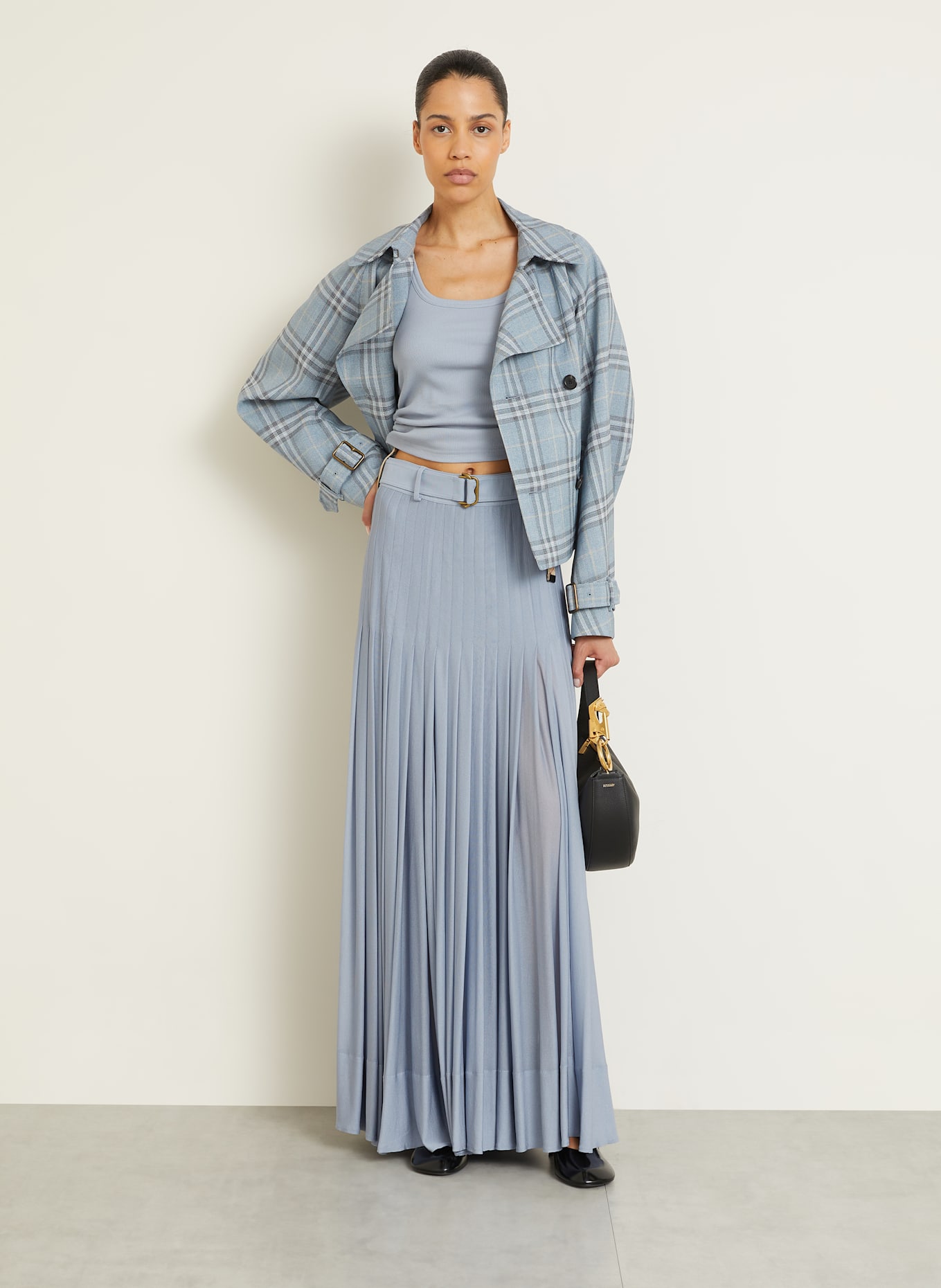 BURBERRY Top: BLAUGRAU