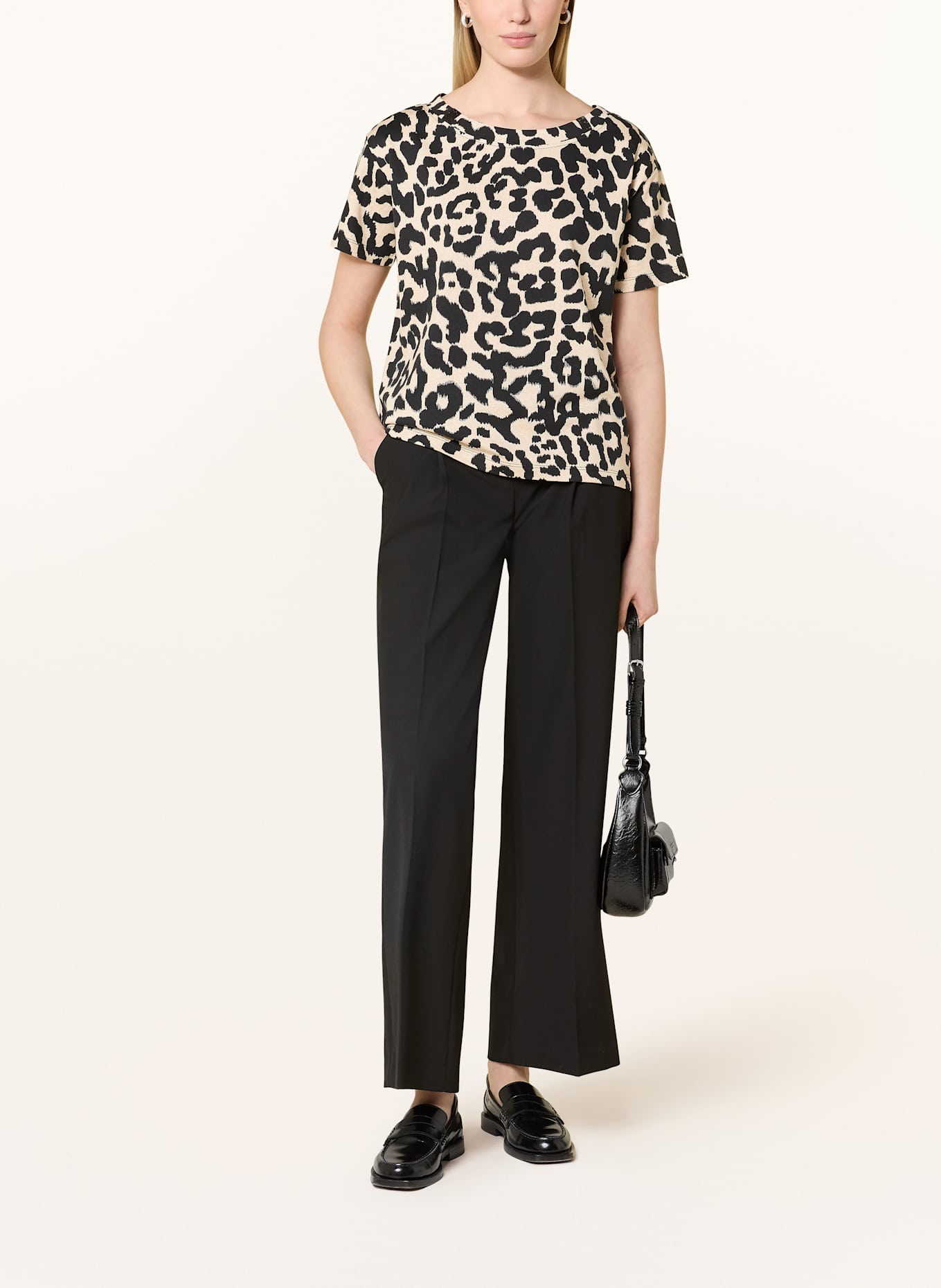 monari T-Shirt: SCHWARZ/ BEIGE
