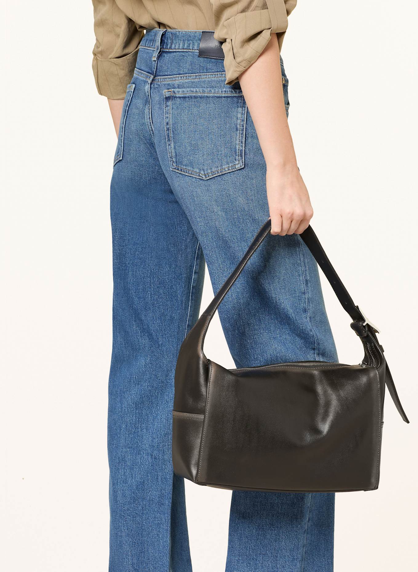 7 PAUL SMITH wide-leg wool Bermuda shorts Blue Straight džíny TESS TROUSER: EPR Explorer