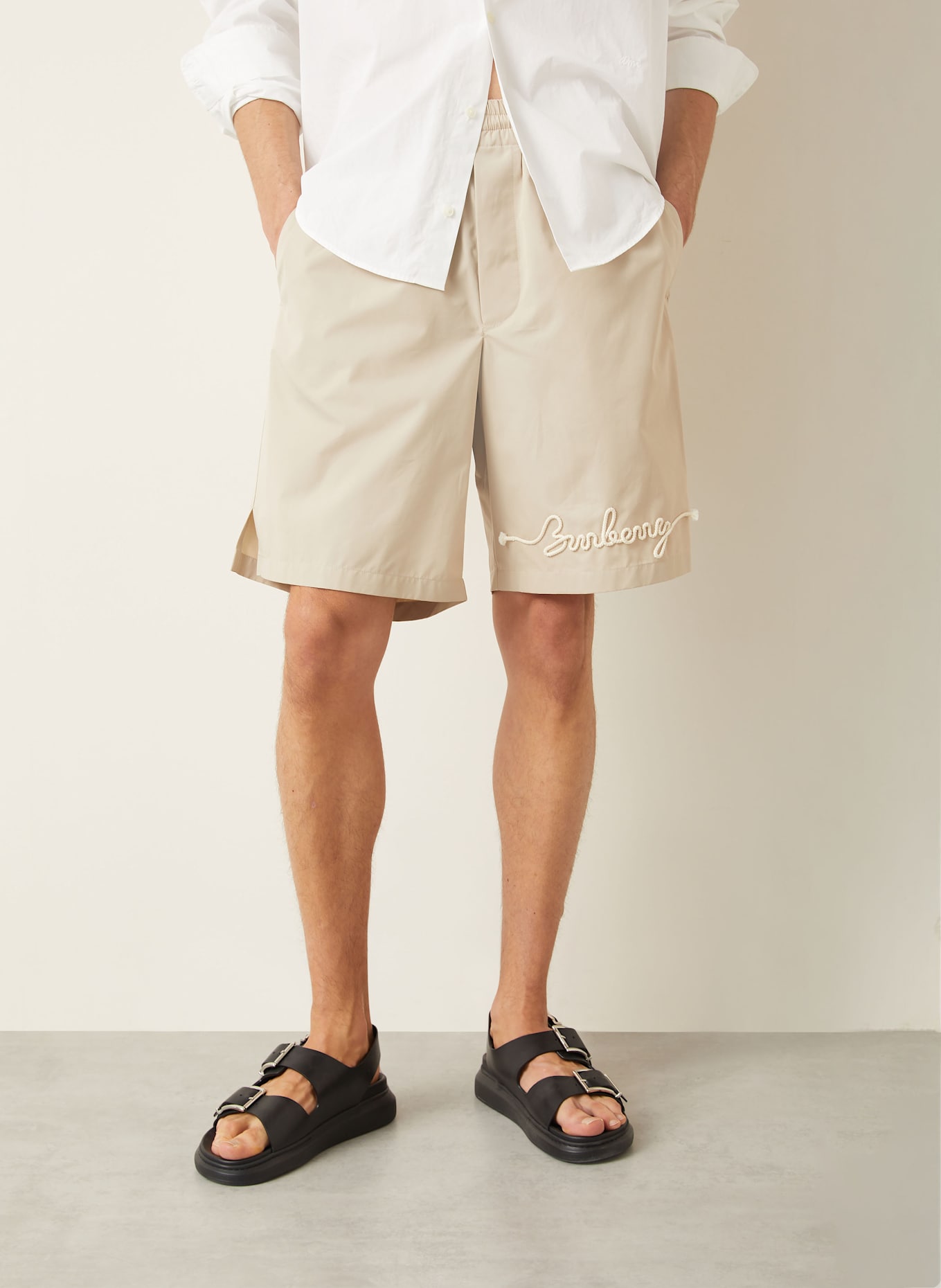 BURBERRY Szorty: BEŻOWY