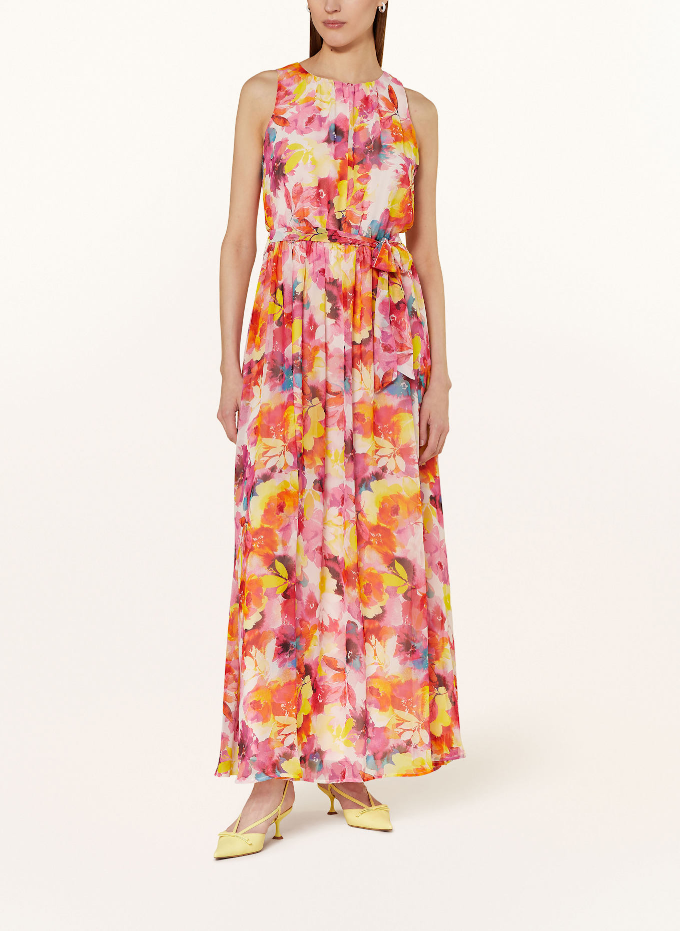 APART Abendkleid: PINK / NEONGELB / ROT