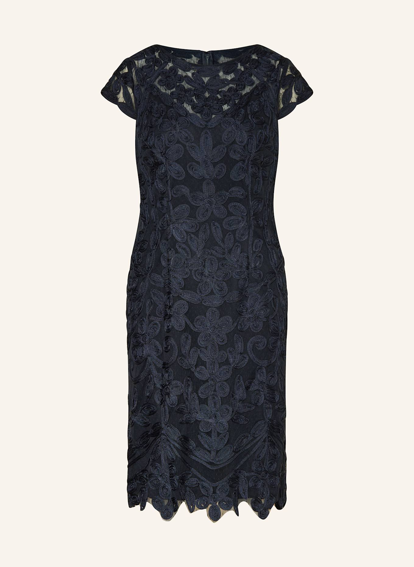 APART Robe de cocktail avec dentelle: BLEU FONCÉ