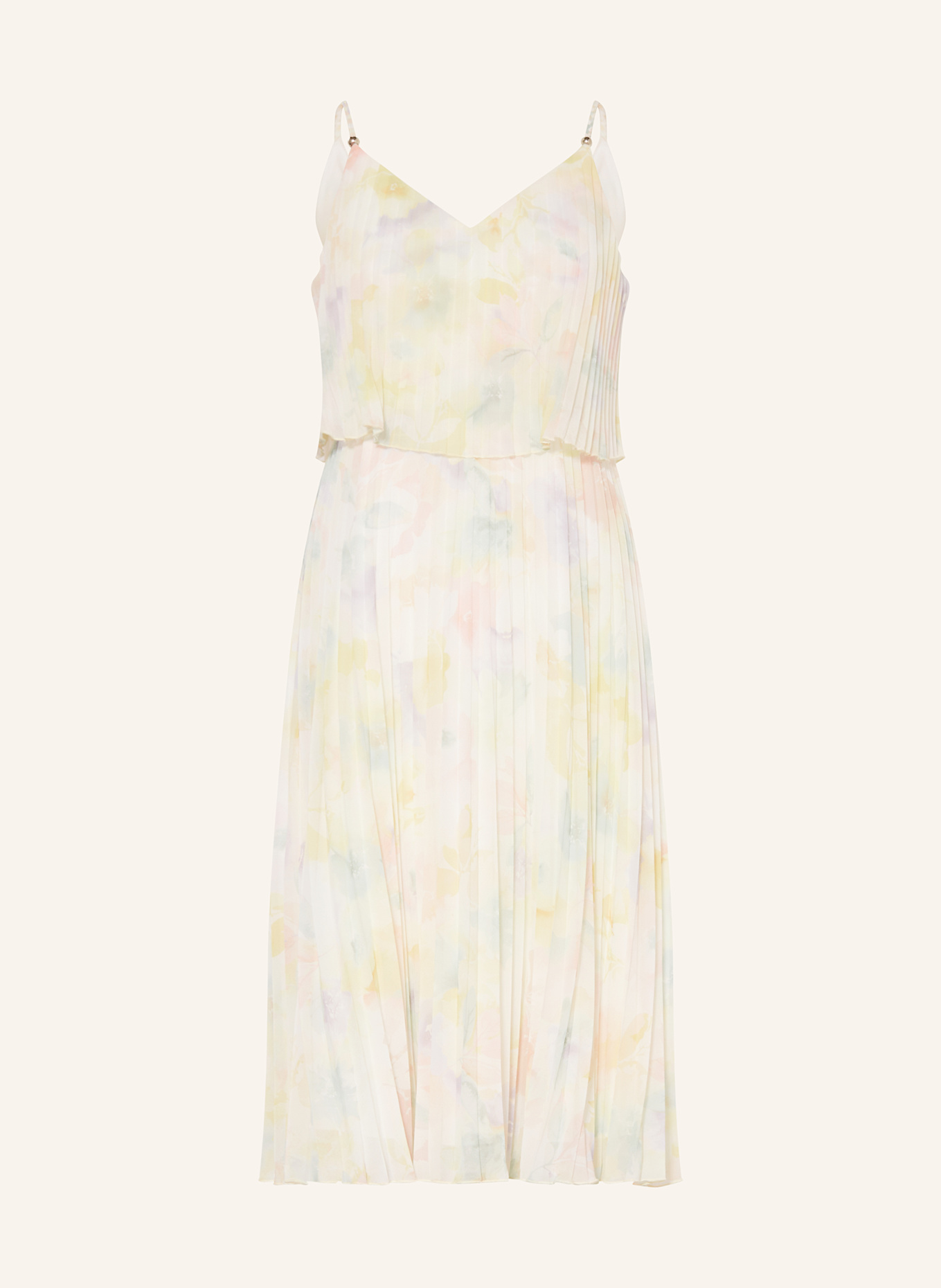 APART Avondjurk met plooien: LICHTGEEL / LICHTPAARS / LICHTGROEN