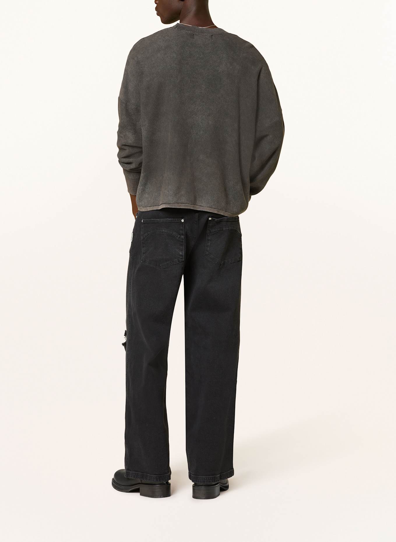 RETERNITY Jeans coupe classique: WASHED BLACK