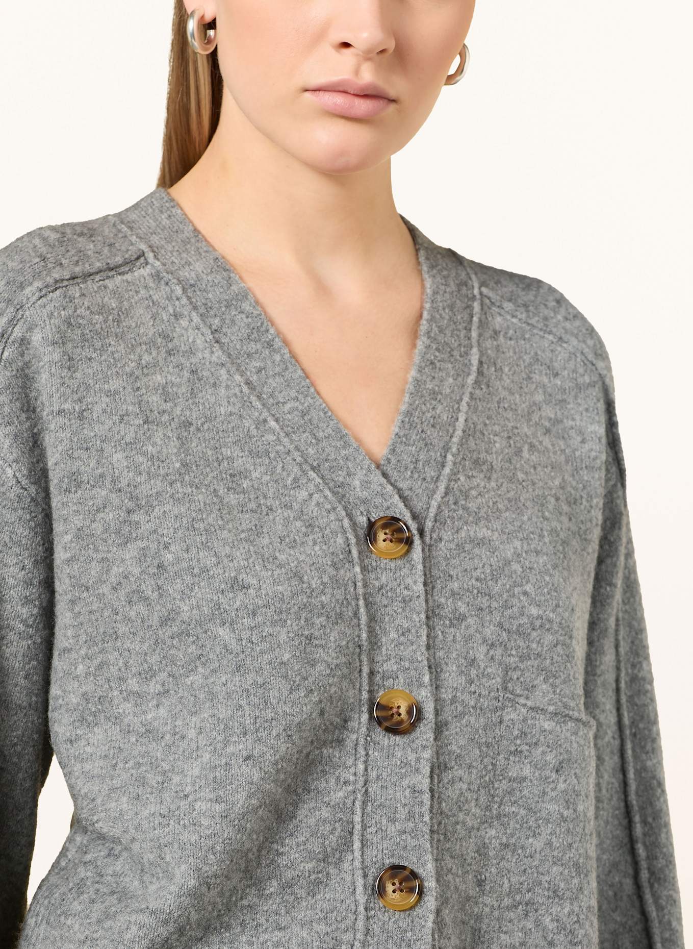 WHISTLES Kardigan: SZARY