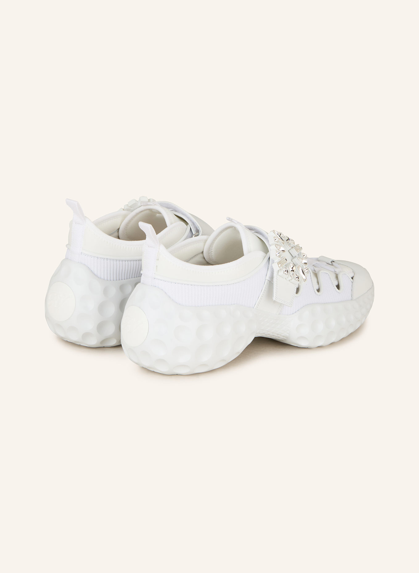 Roger Vivier Sneaker VIV' RUN mit Schmucksteinen: WEISS