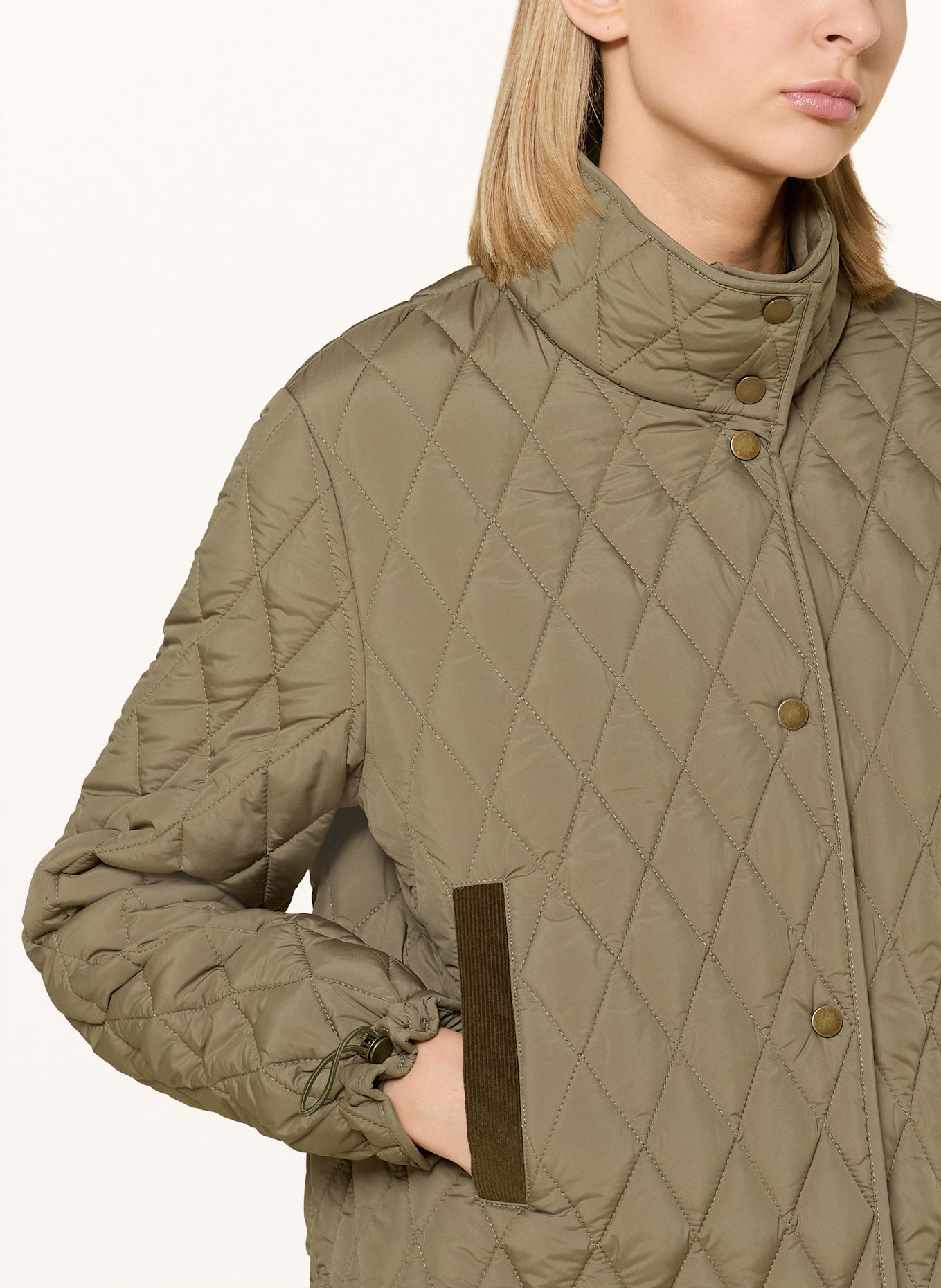 FUCHS SCHMITT Quilted Slim jacket: OLIVE