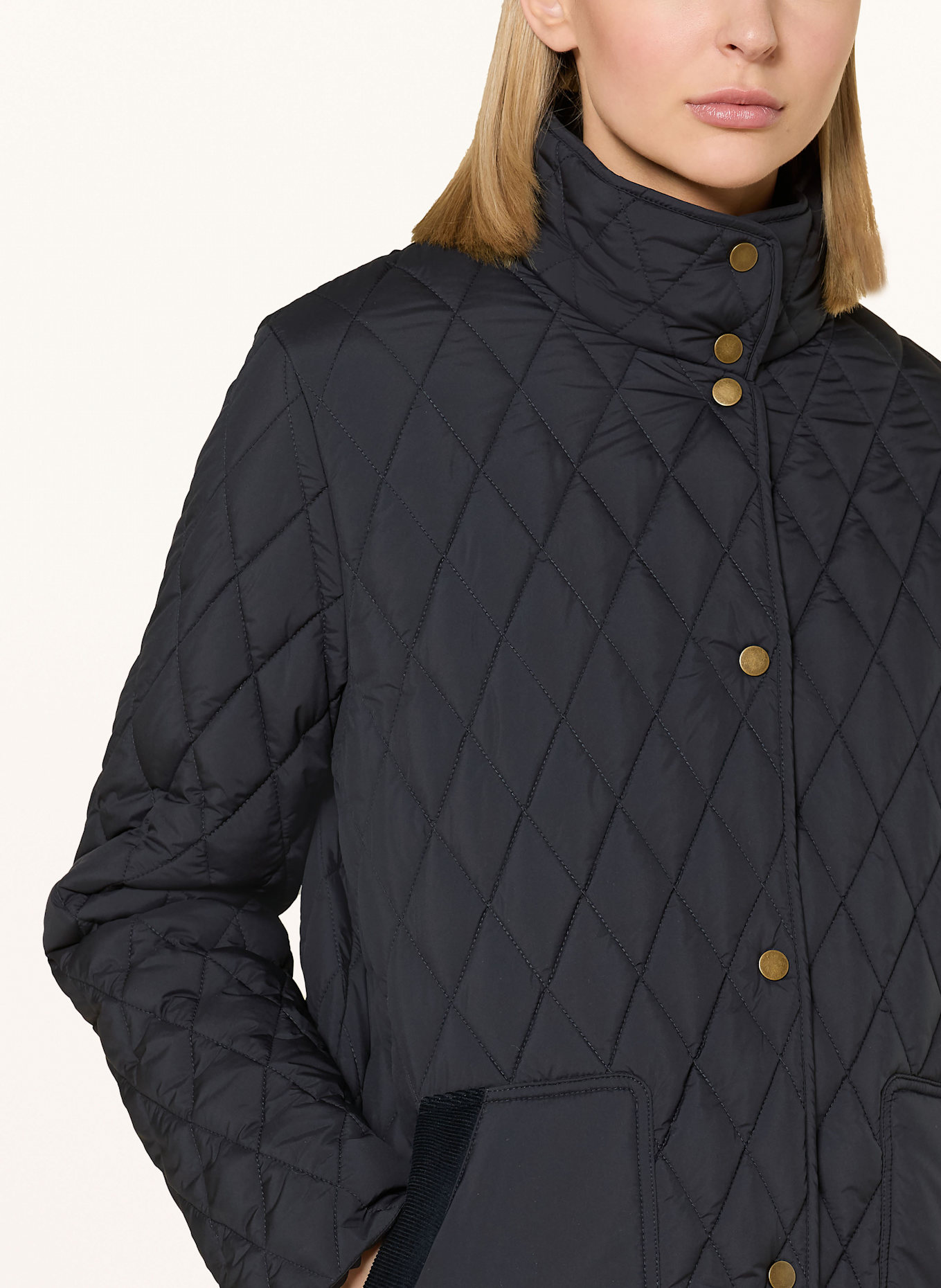 FUCHS SCHMITT Quilted coat: DARK BLUE