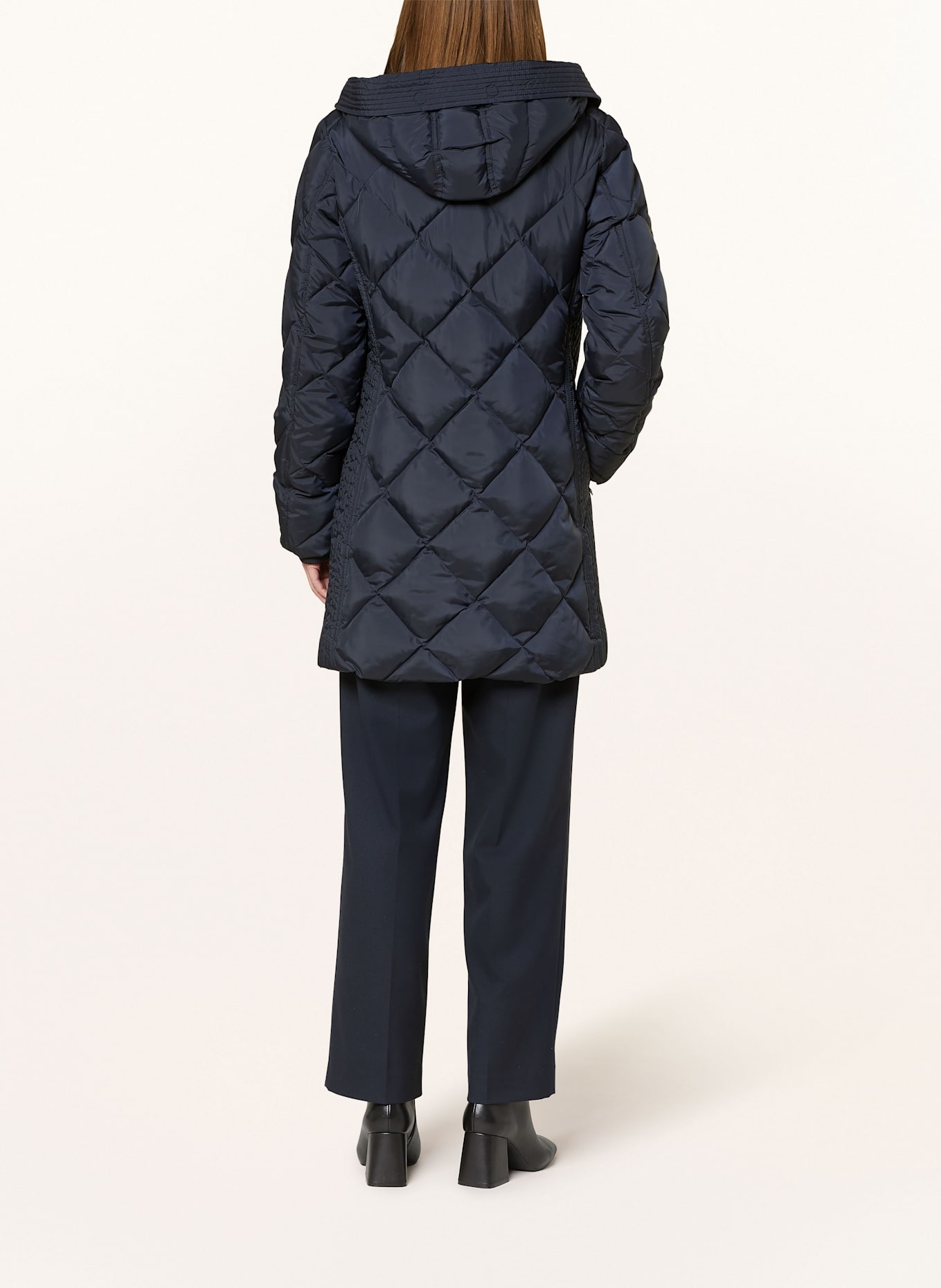 FUCHS SCHMITT Steppjacke mit abnehmbarer Kapuze: DUNKELBLAU