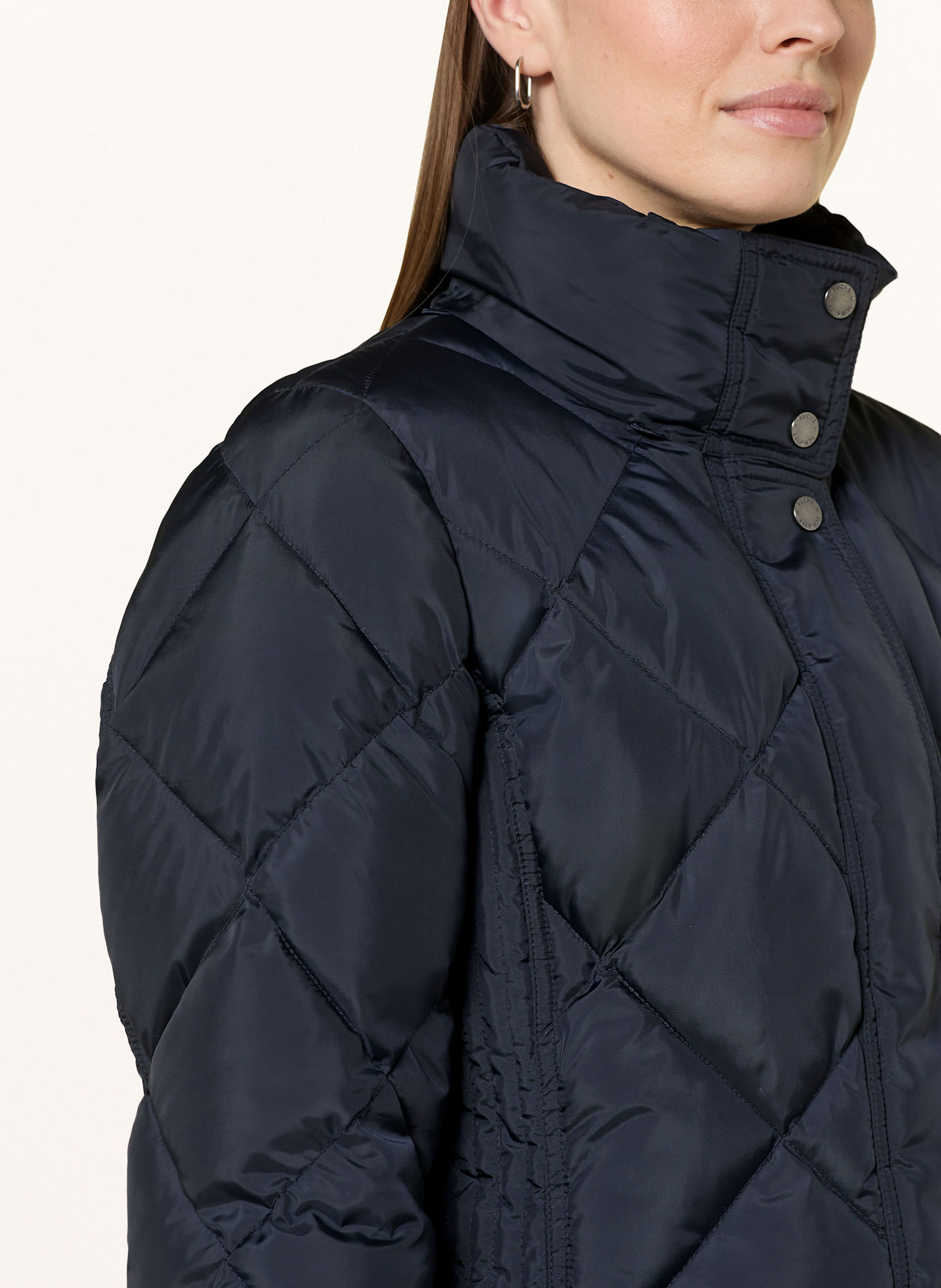 FUCHS SCHMITT Steppjacke mit abnehmbarer Kapuze: DUNKELBLAU