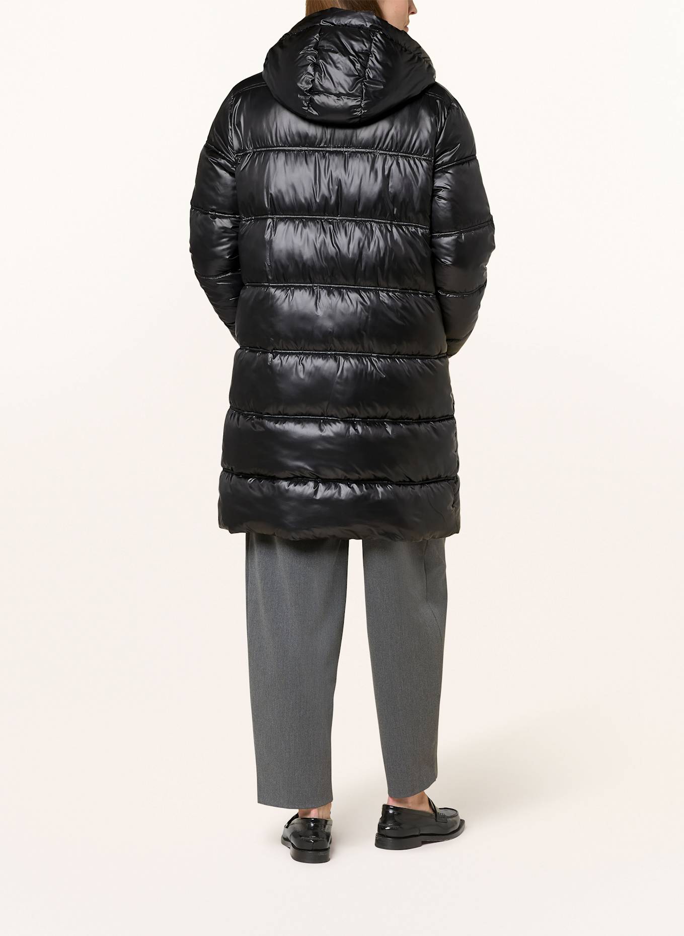 FUCHS SCHMITT Steppmantel: SCHWARZ