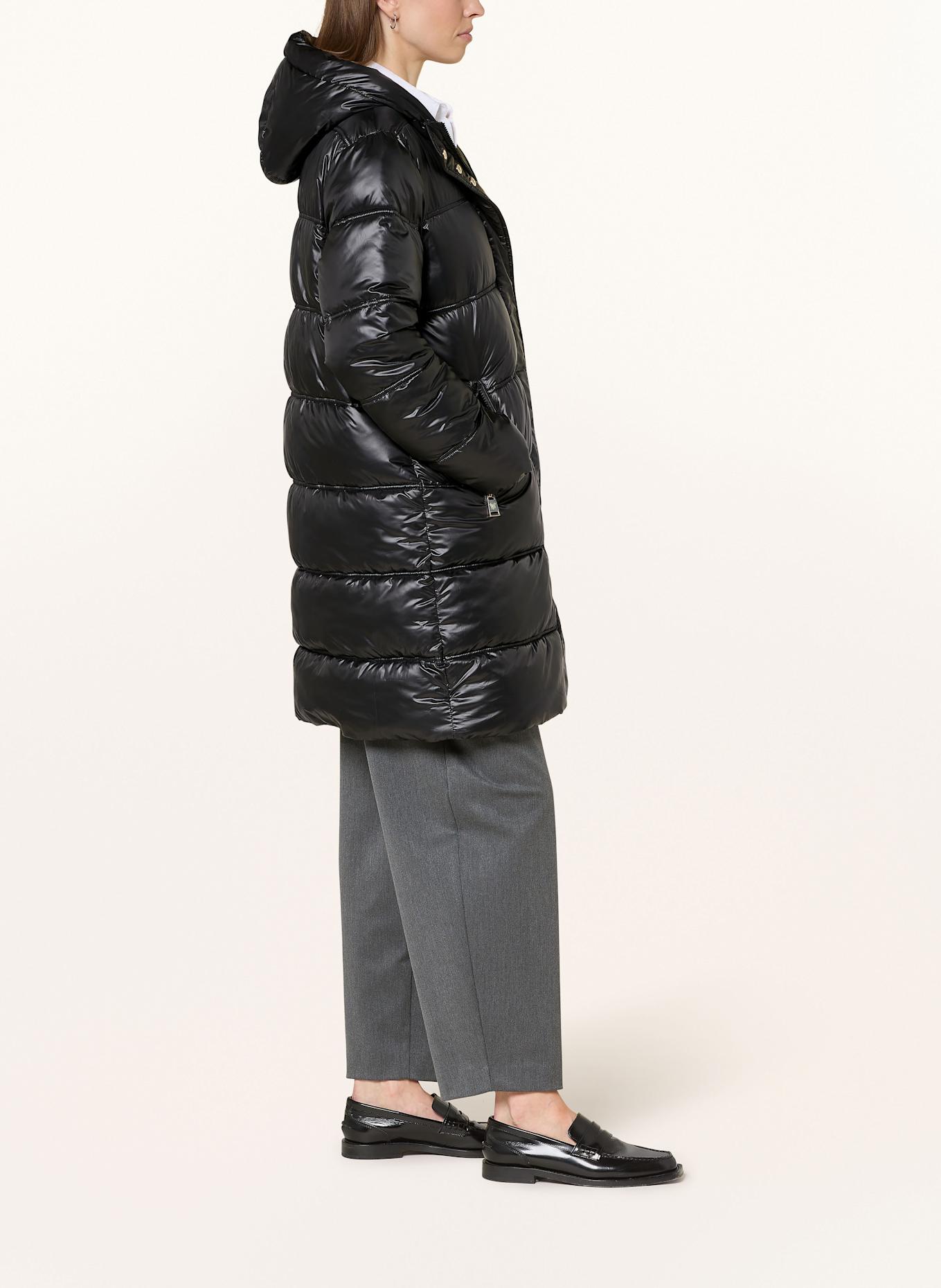 FUCHS SCHMITT Steppmantel: SCHWARZ