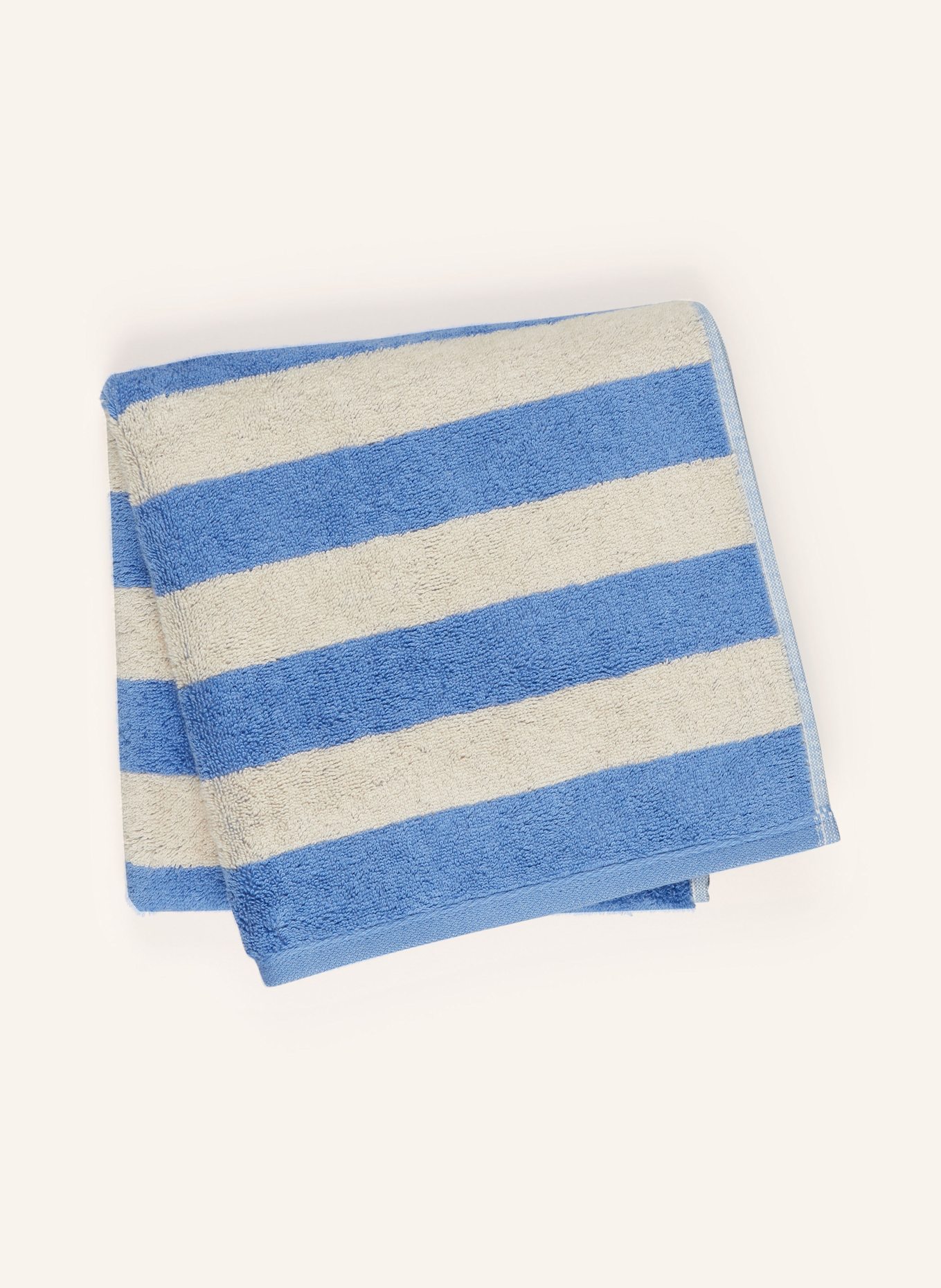 Cawö Handtuch LINES: HELLBLAU / CREME