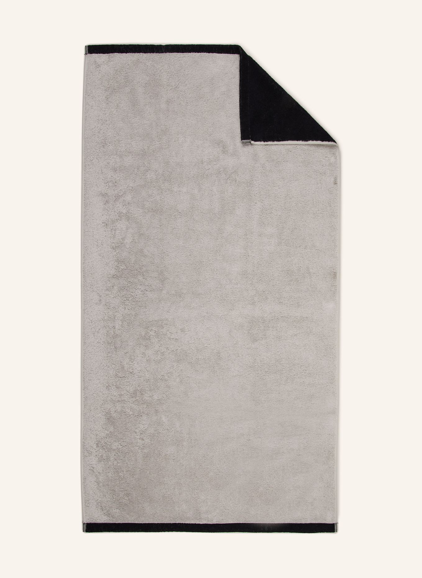 Cawö Duschtuch LIFESTYLE SPLASH: HELLGRAU / SCHWARZ