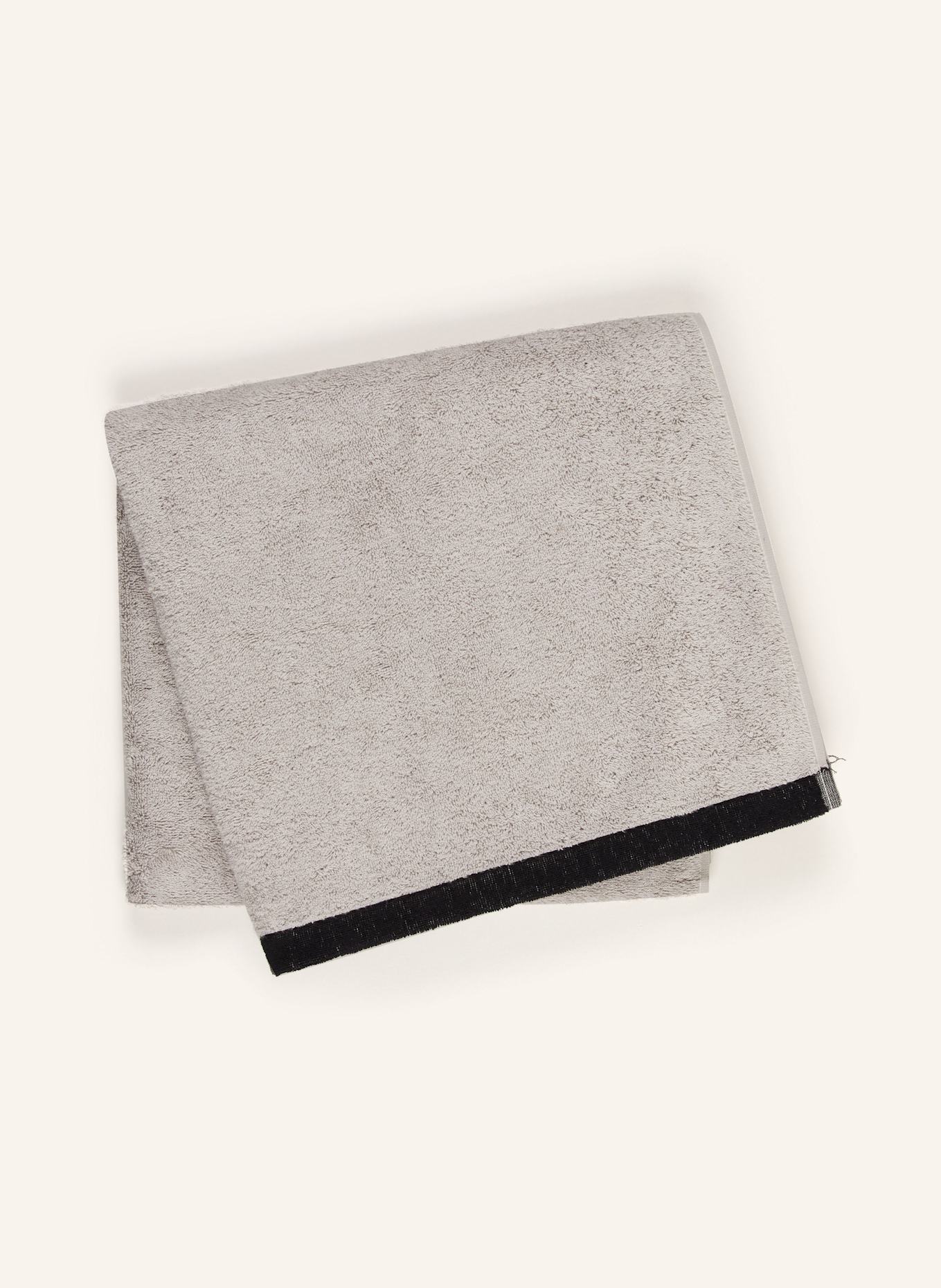 Cawö Duschtuch LIFESTYLE SPLASH: HELLGRAU / SCHWARZ