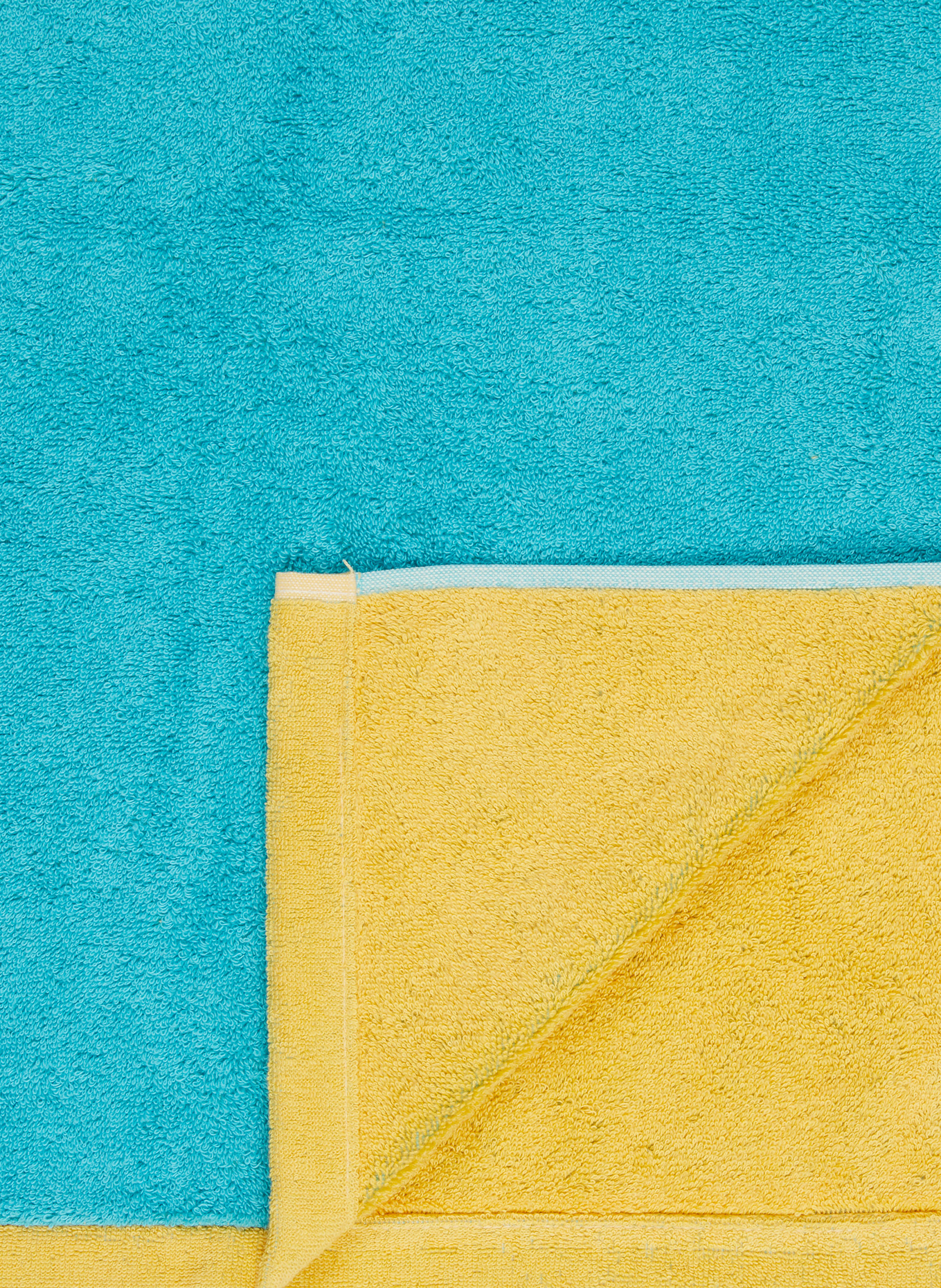 Cawö Ręcznik kąpielowy LIFESTYLE SPLASH: TURKUSOWY / ŻÓŁTY