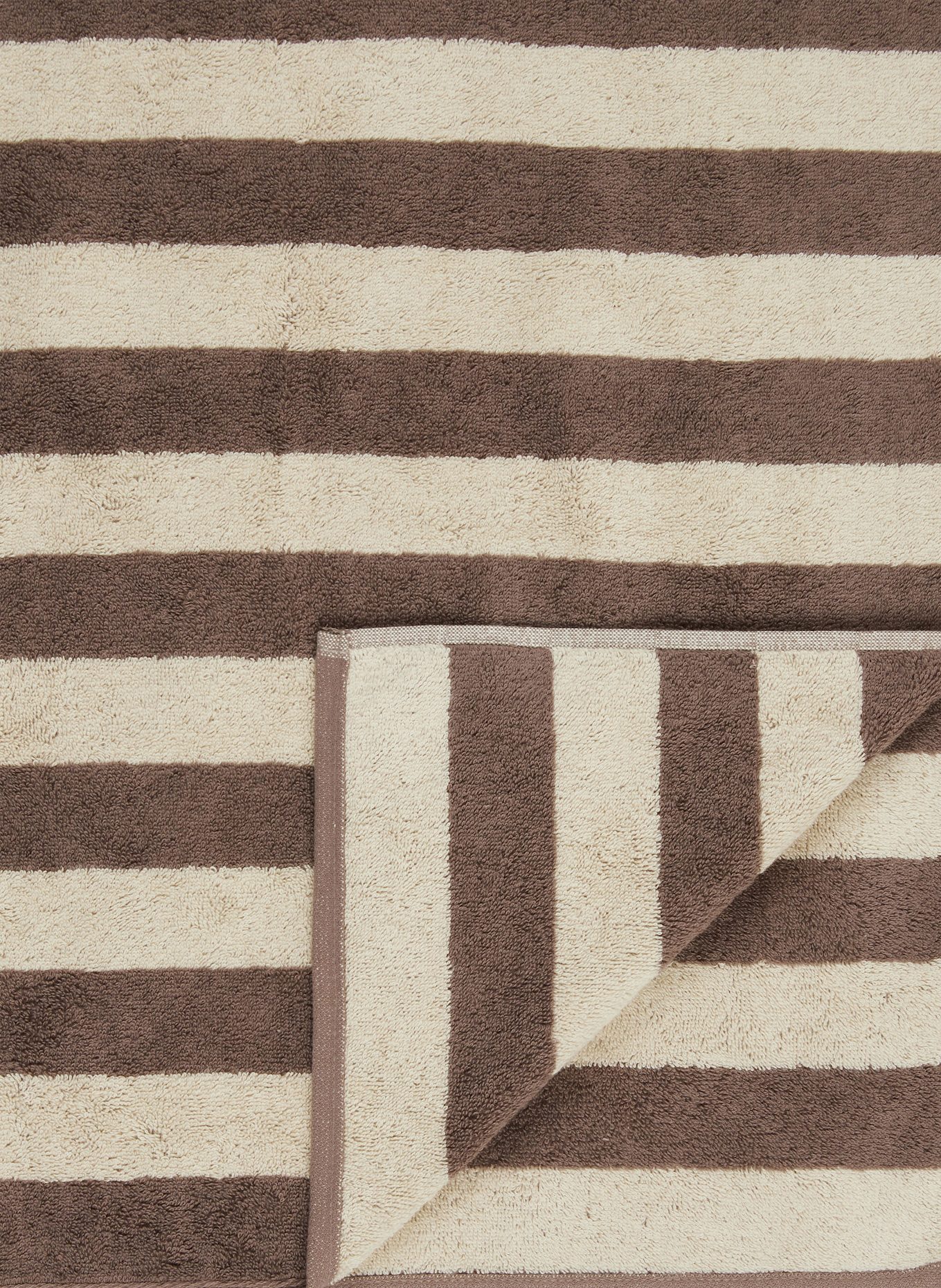 Cawö Duschtuch LINES, Farbe: DUNKELBRAUN/ ECRU (Bild 3)