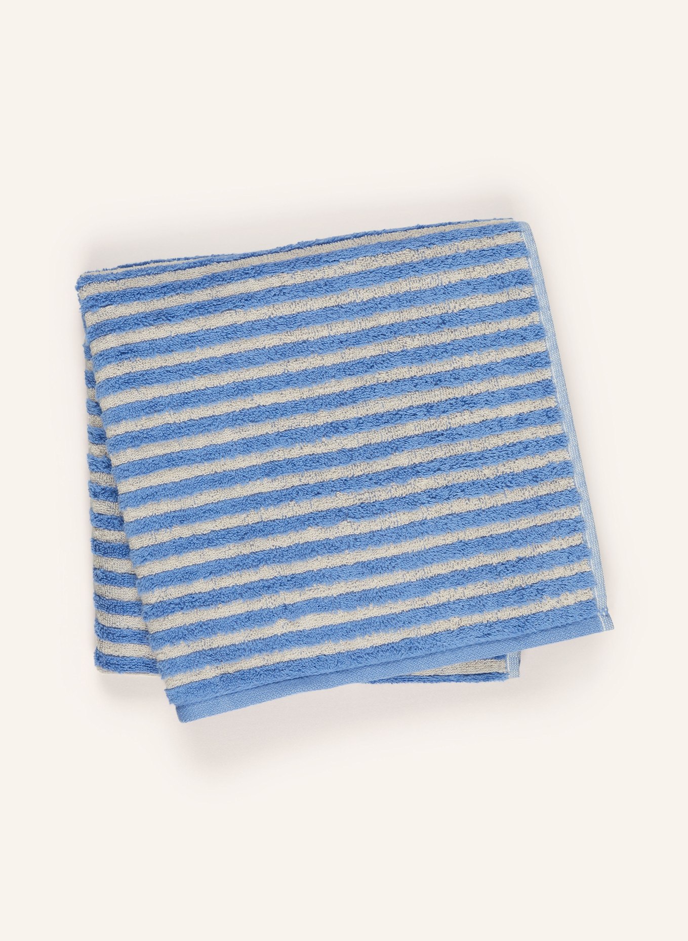 Cawö Handtuch: HELLBLAU / CREME