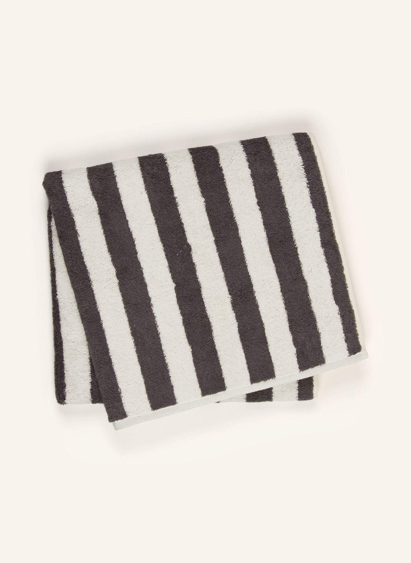 Cawö Duschtuch: DUNKELGRAU / CREME