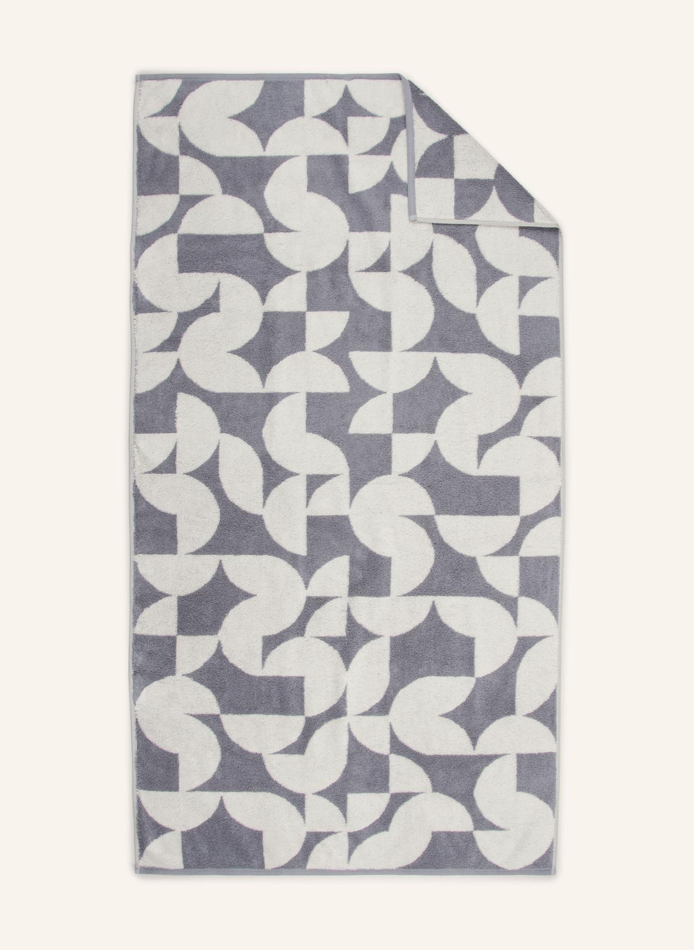 Cawö Serviette de douche STUDIO: BLEU GRIS / CRÈME