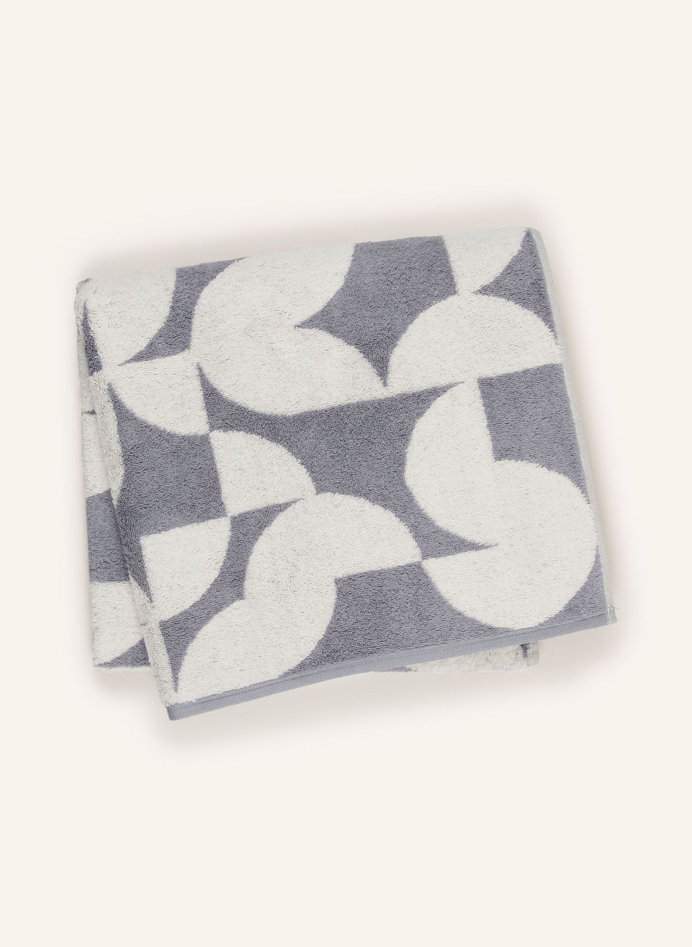 Cawö Serviette de douche STUDIO: BLEU GRIS / CRÈME