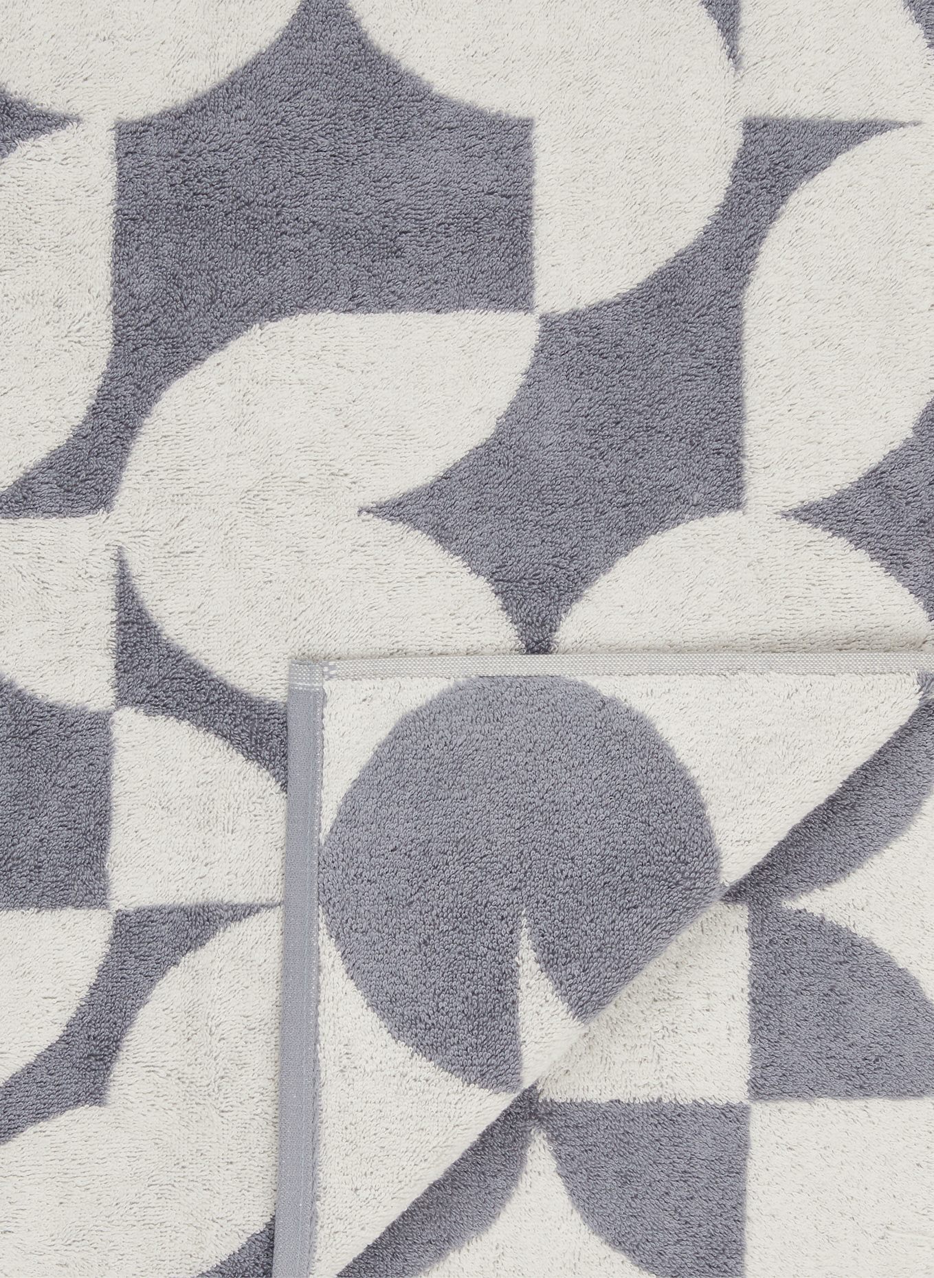 Cawö Serviette de douche STUDIO: BLEU GRIS / CRÈME