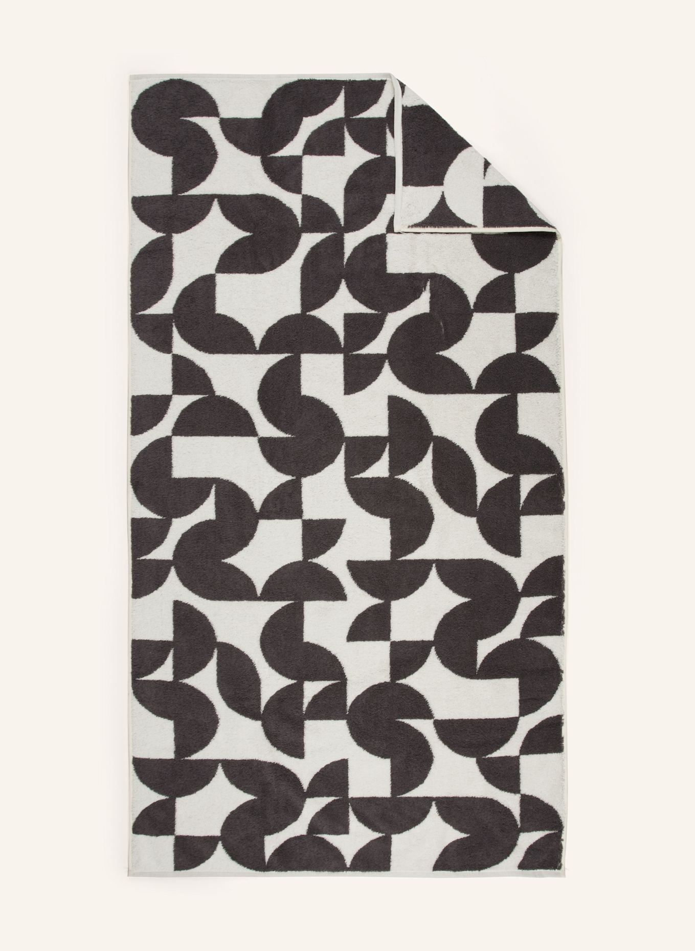 Cawö Duschtuch STUDIO: DUNKELGRAU / CREME