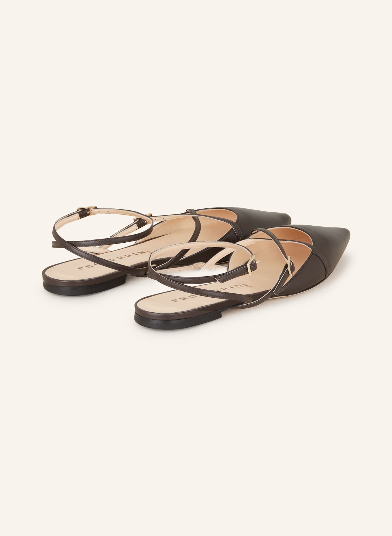 PROSPERINE Slingballerinas: DUNKELBRAUN
