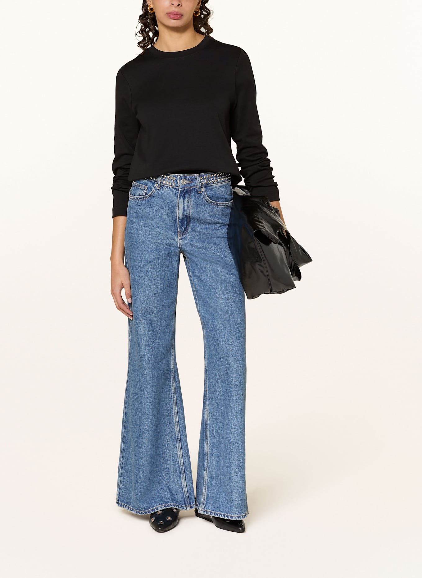 MRS & HUGS Koszulka z długim rękawem: CZARNY