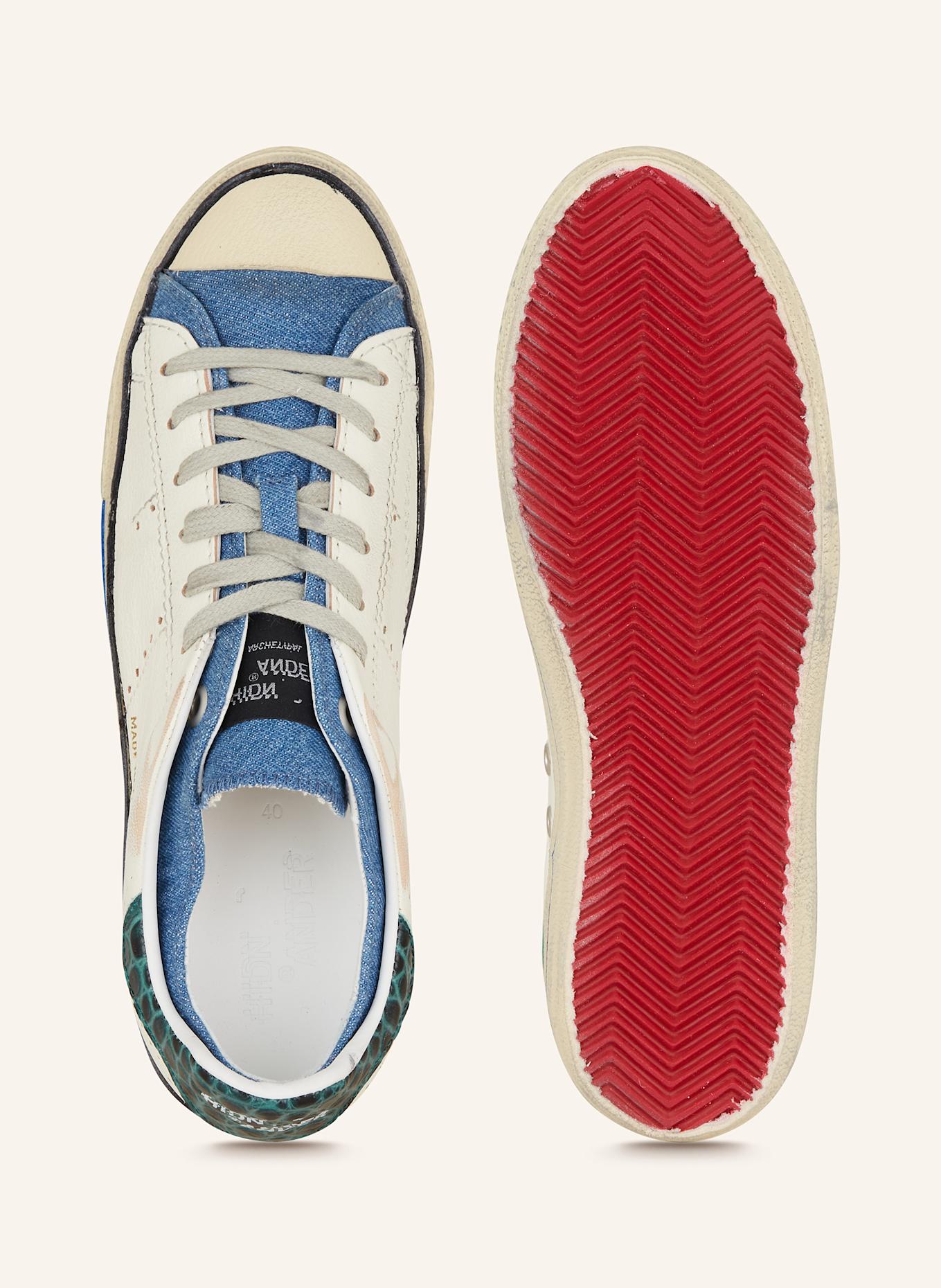HIDN-ANDER Sneaker STARLESS LOW: BLAU / ECRU