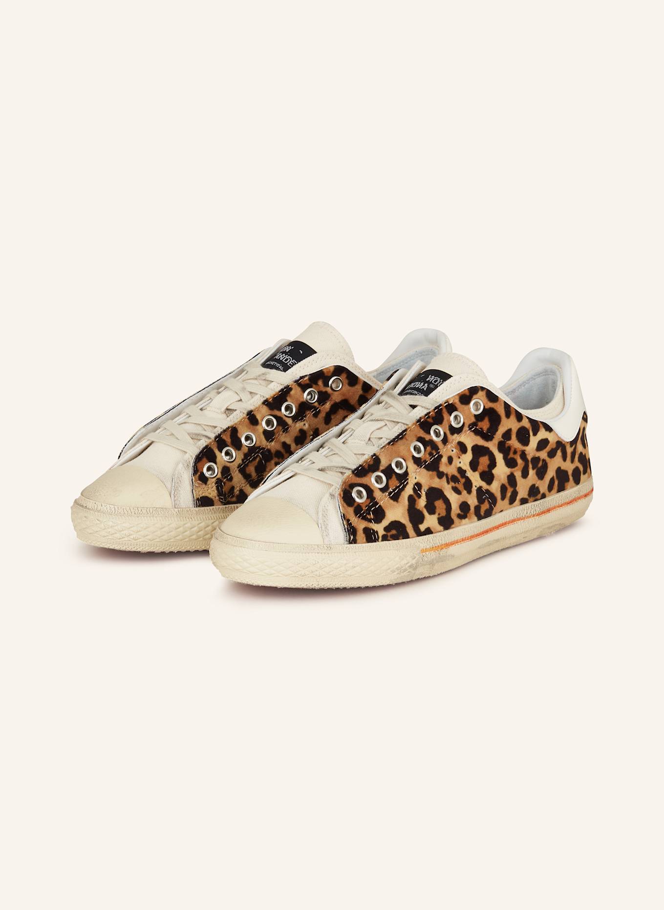 HIDN-ANDER STARLESS LOW sneakers: LIGHT BROWN / BLACK