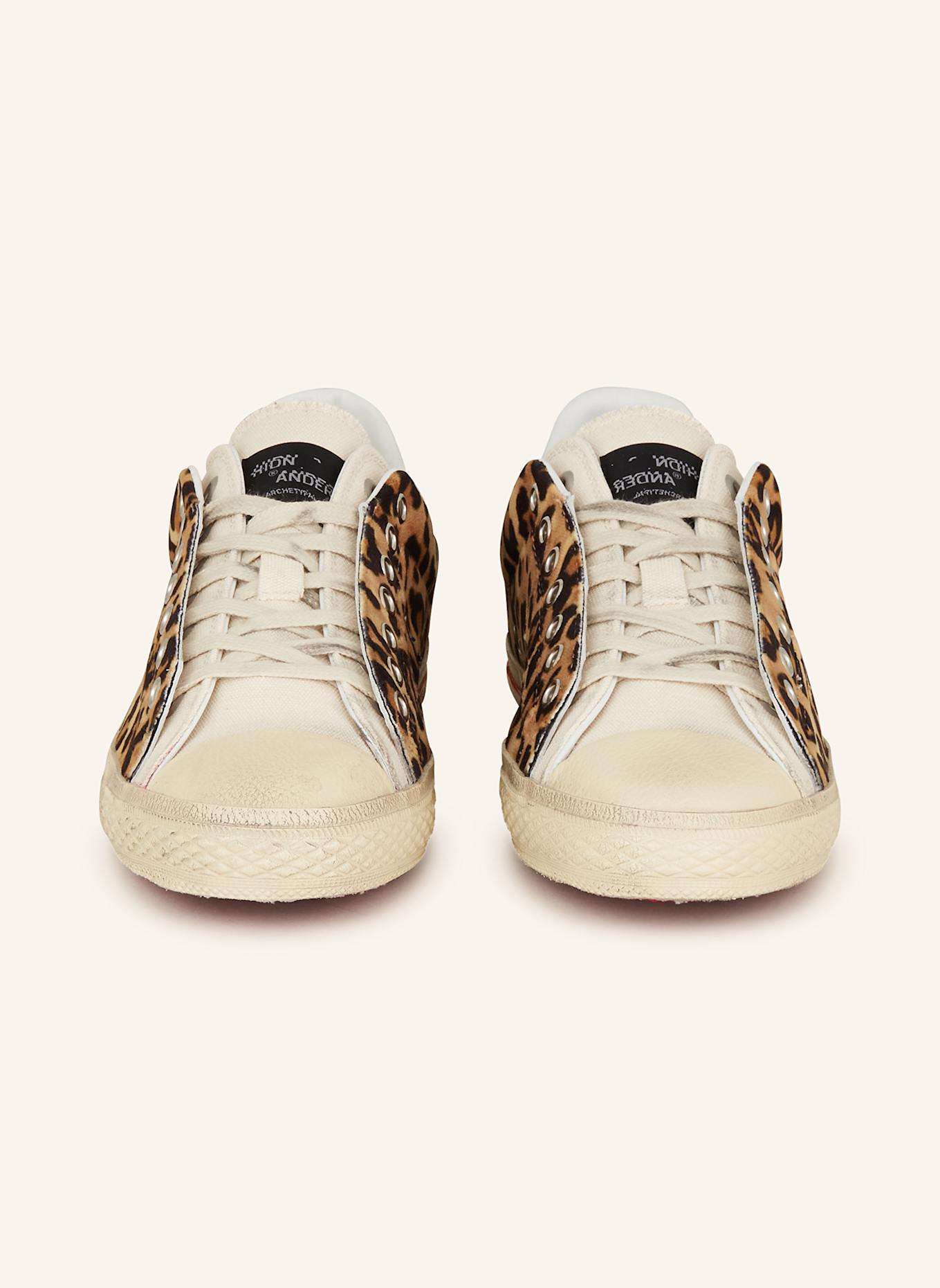 HIDN-ANDER STARLESS LOW sneakers: LIGHT BROWN / BLACK