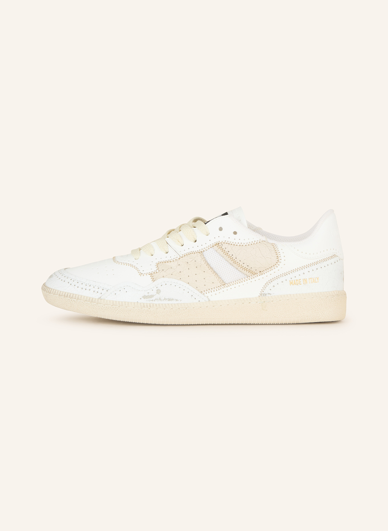 HIDN-ANDER Sneaker MEGA: WEISS / BEIGE