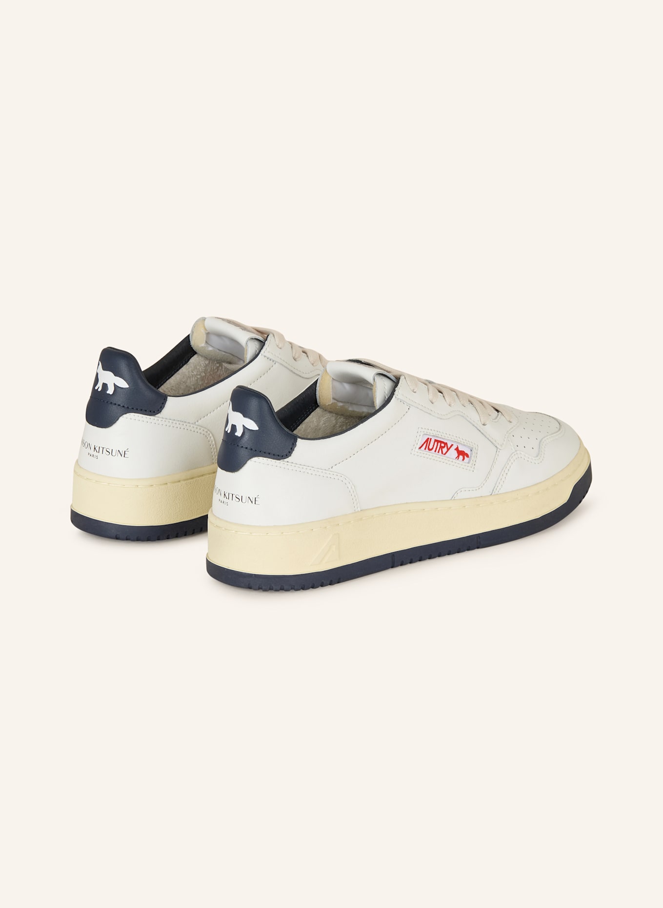 AUTRY Sneaker MEDALIST LOW MK: WEISS/ DUNKELBLAU