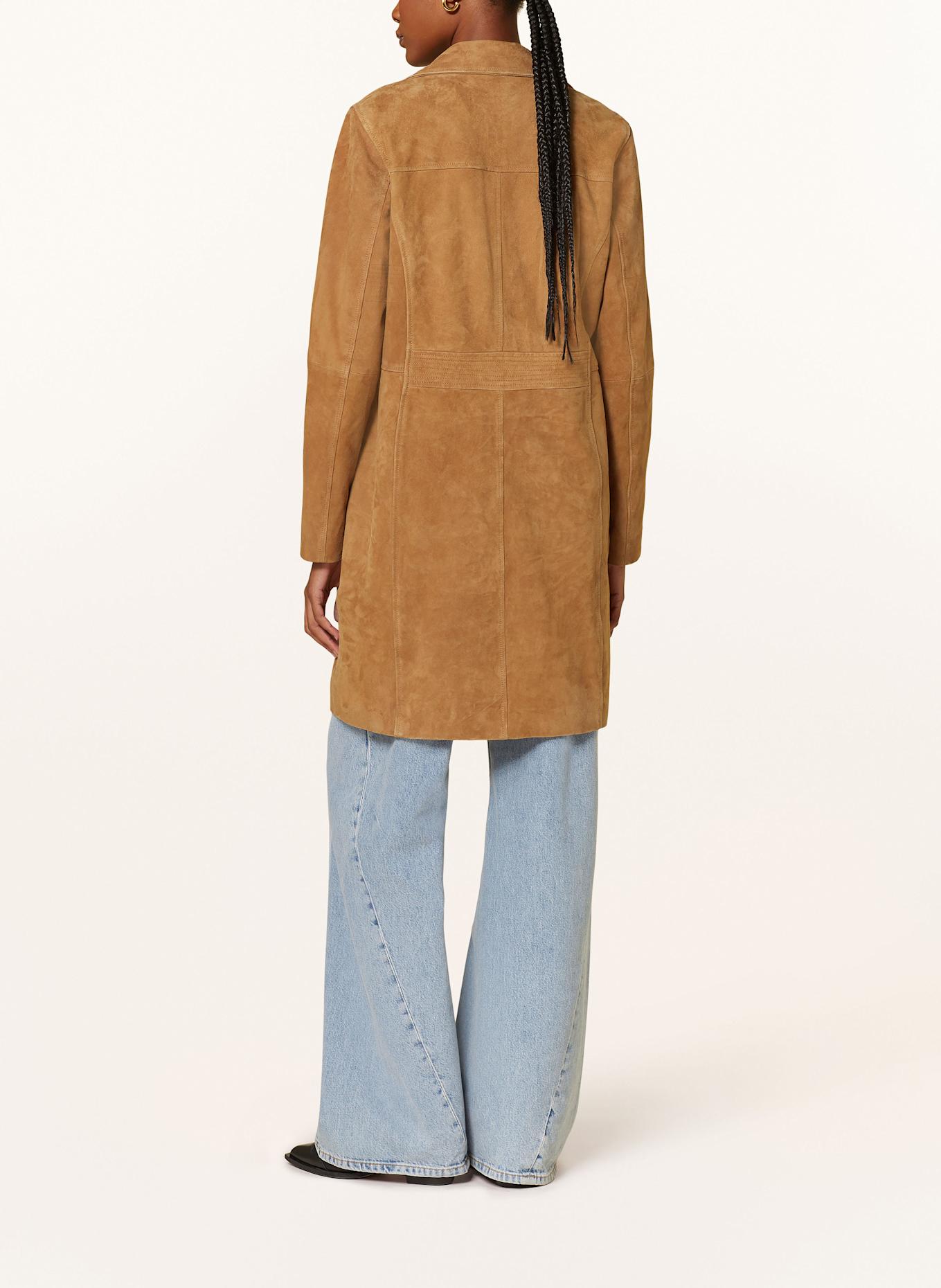 darling harbour Ledermantel: COGNAC