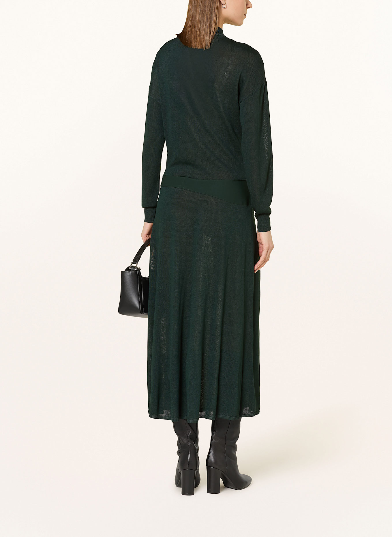 REISS Strickkleid: DUNKELGRÜN