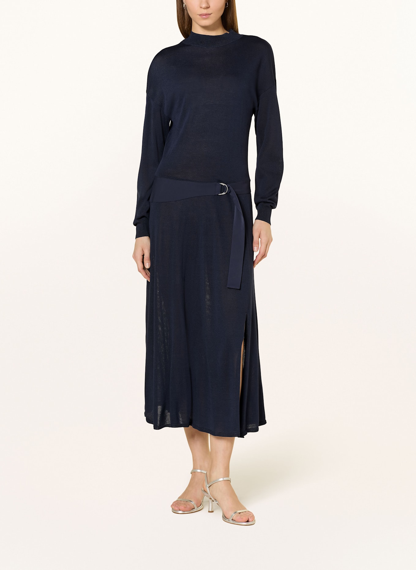 REISS Strickkleid: DUNKELBLAU